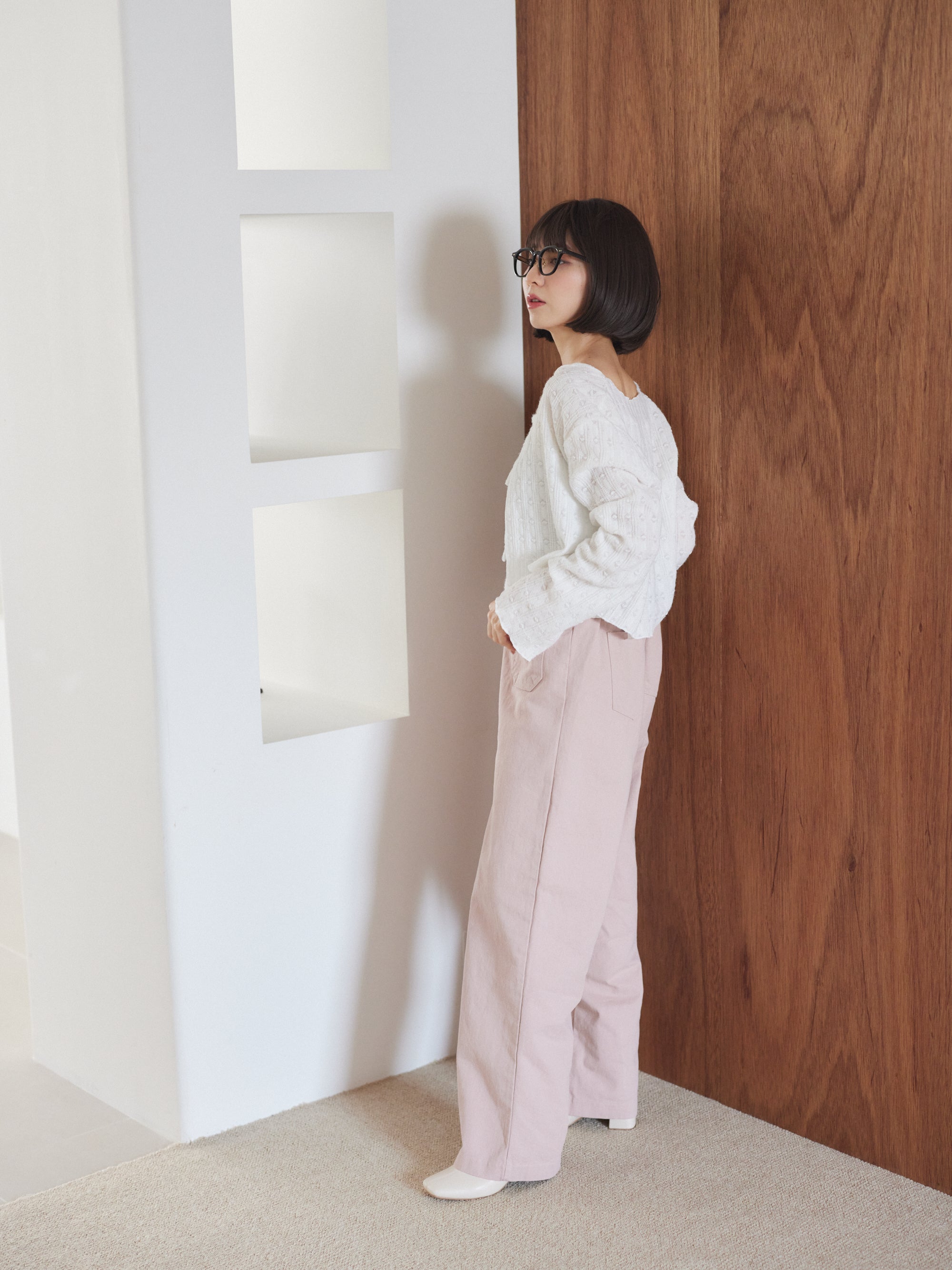 front pocket cotton pants