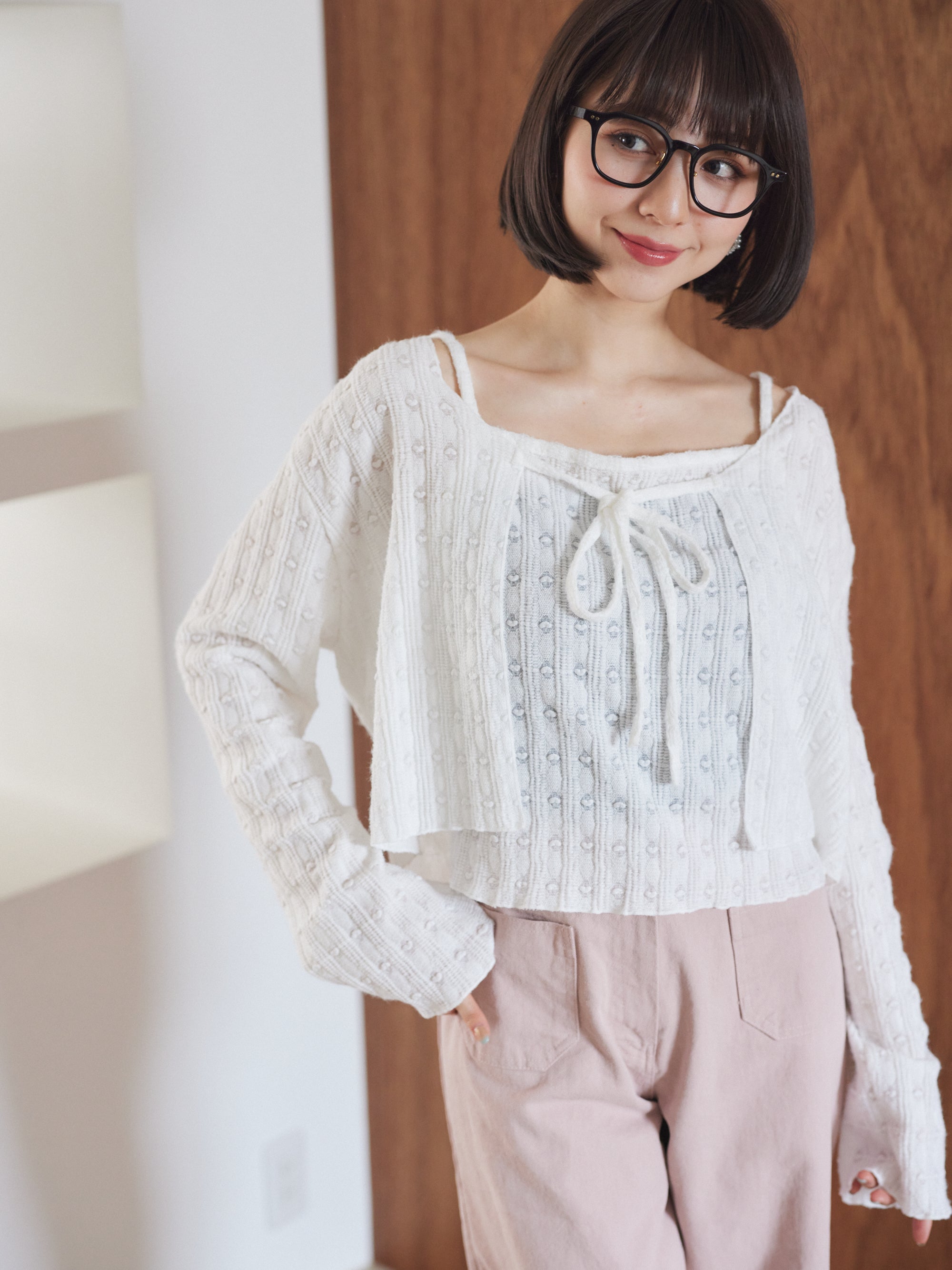 Little heart cardigan tops