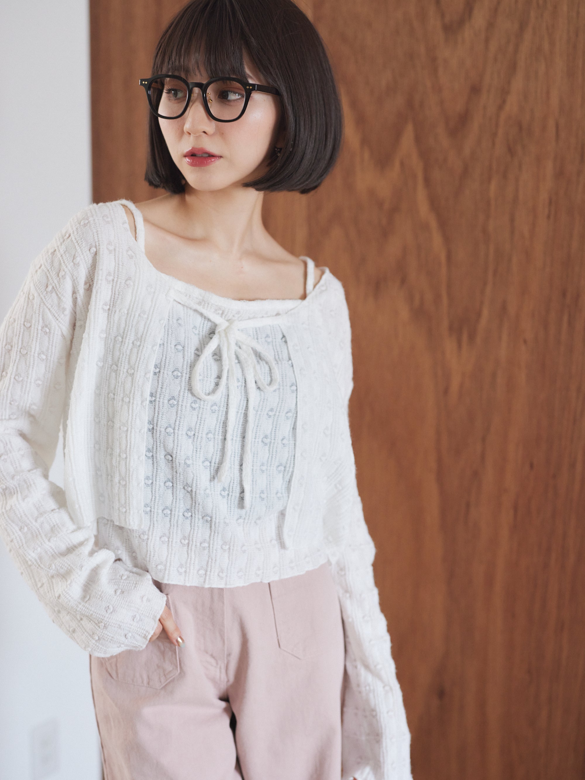 Little heart cardigan tops