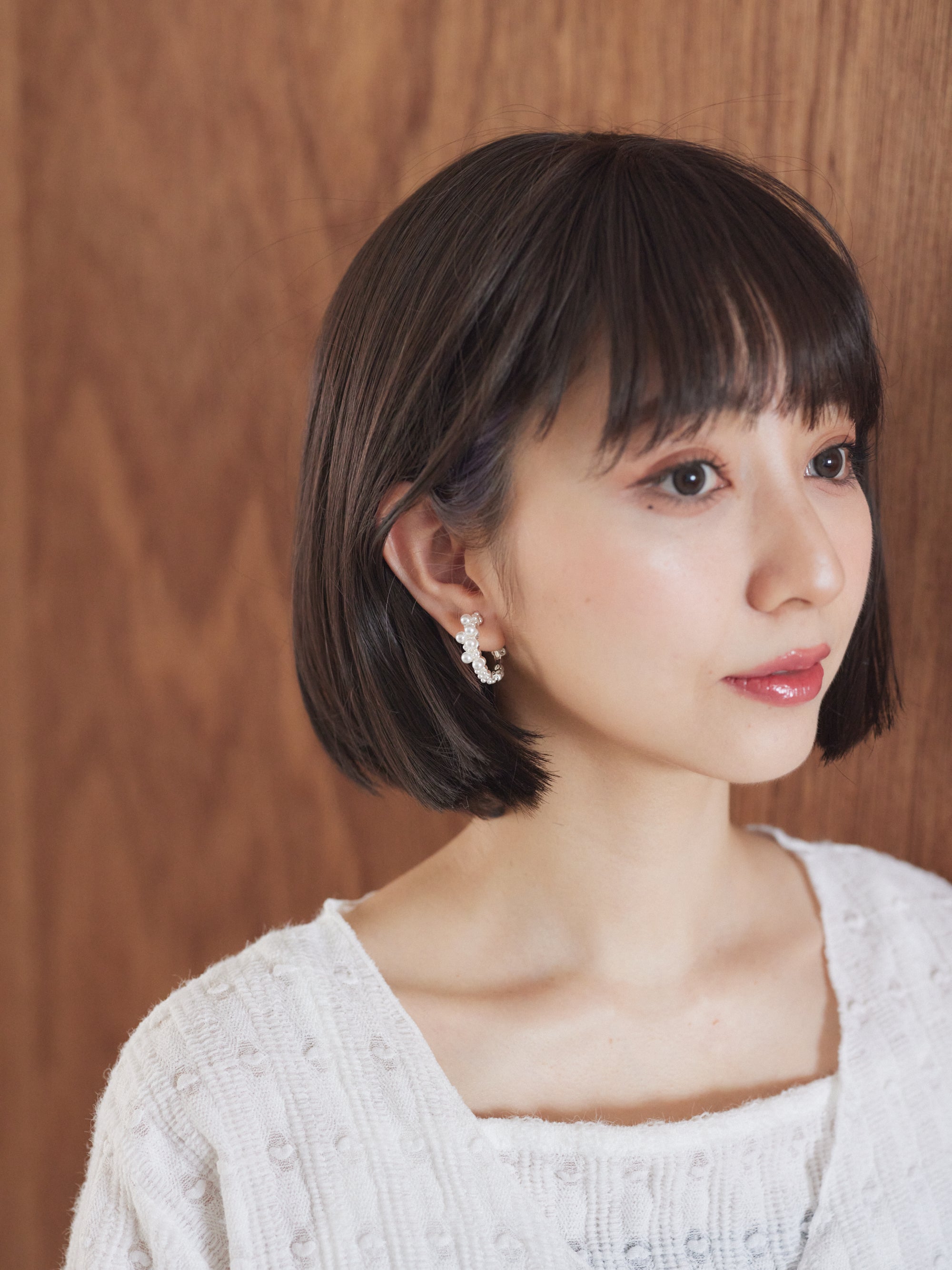 Fake peal pierces/earrings