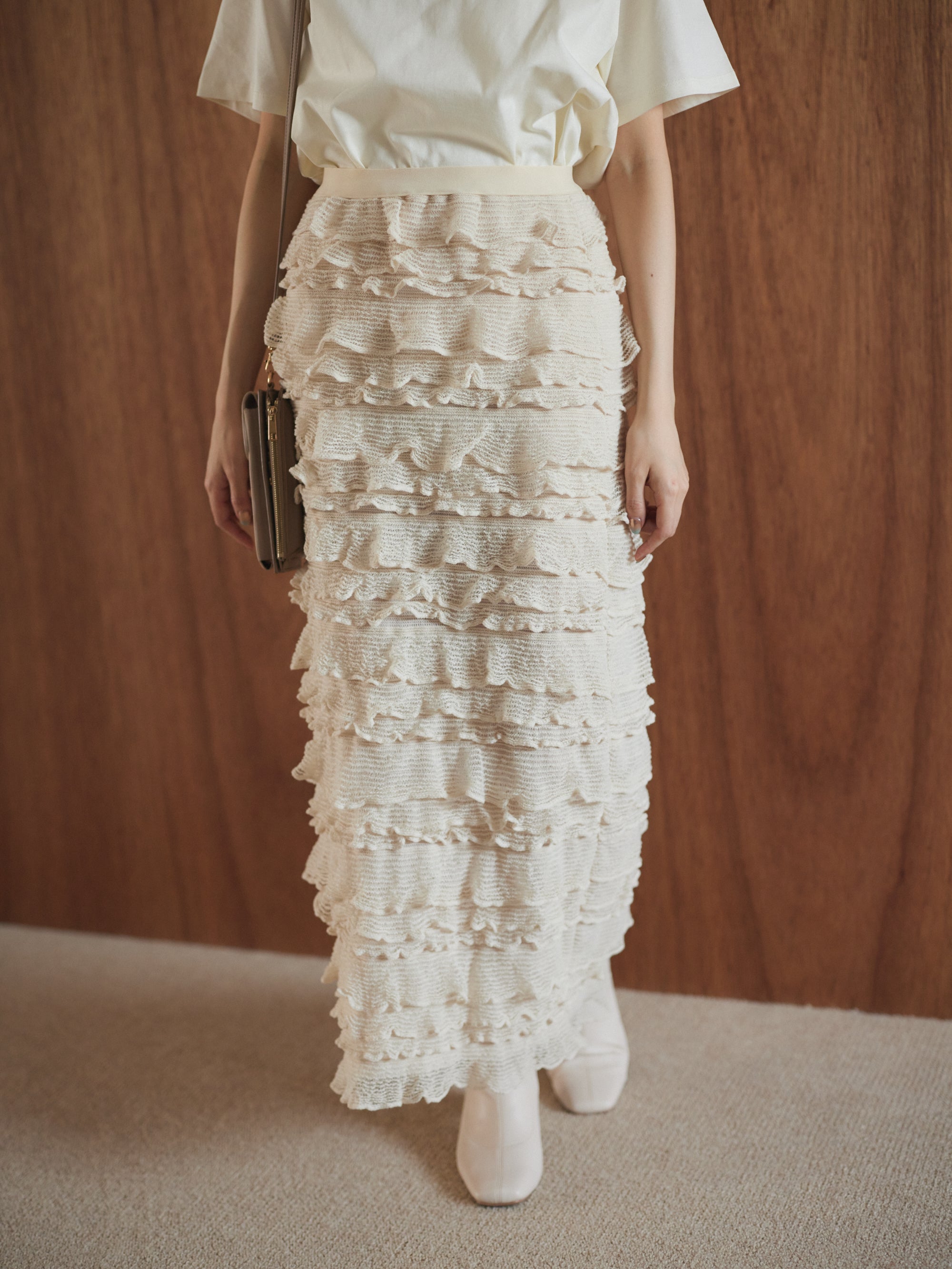 Frills lace skirt