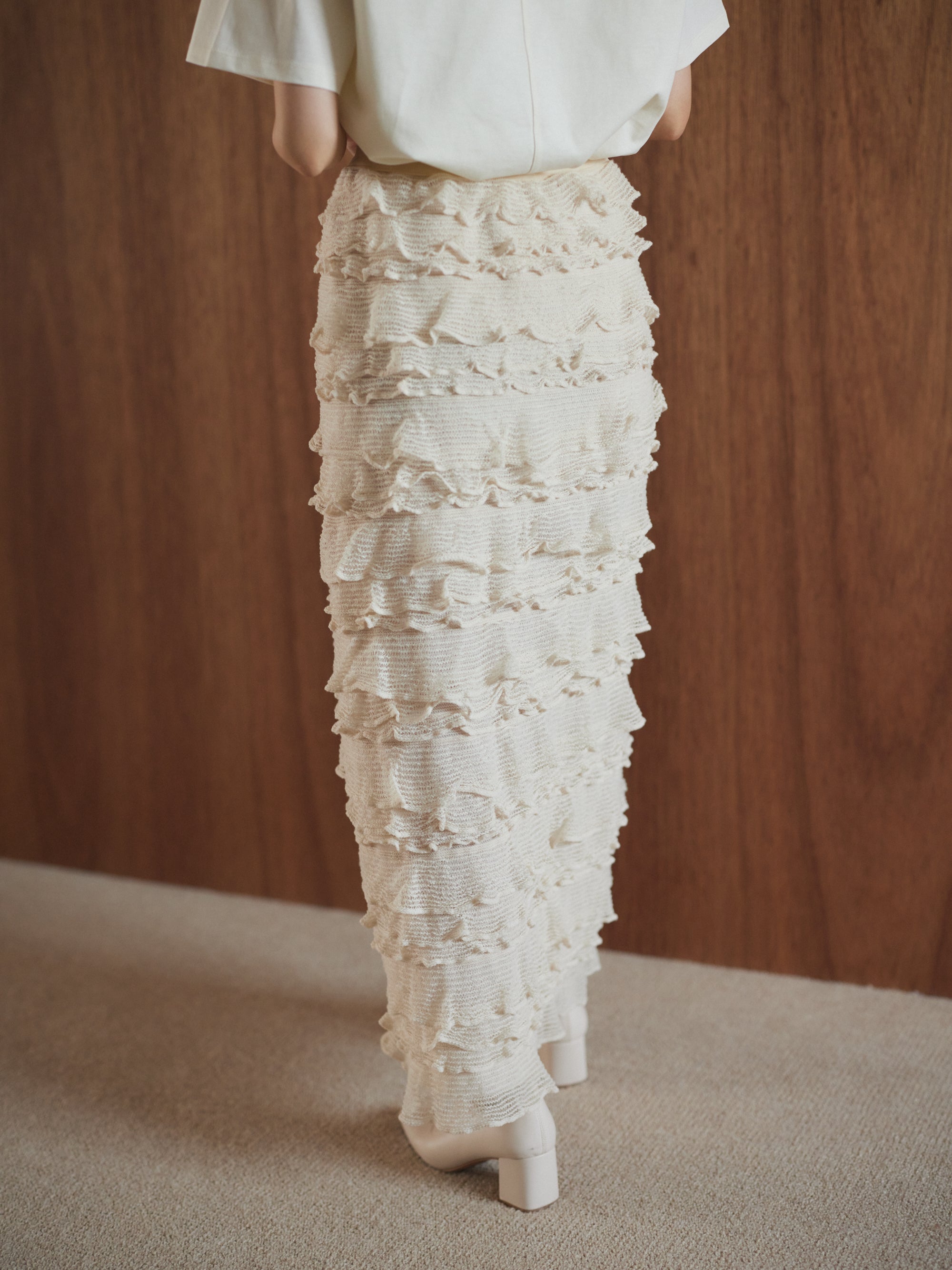 Frills lace skirt