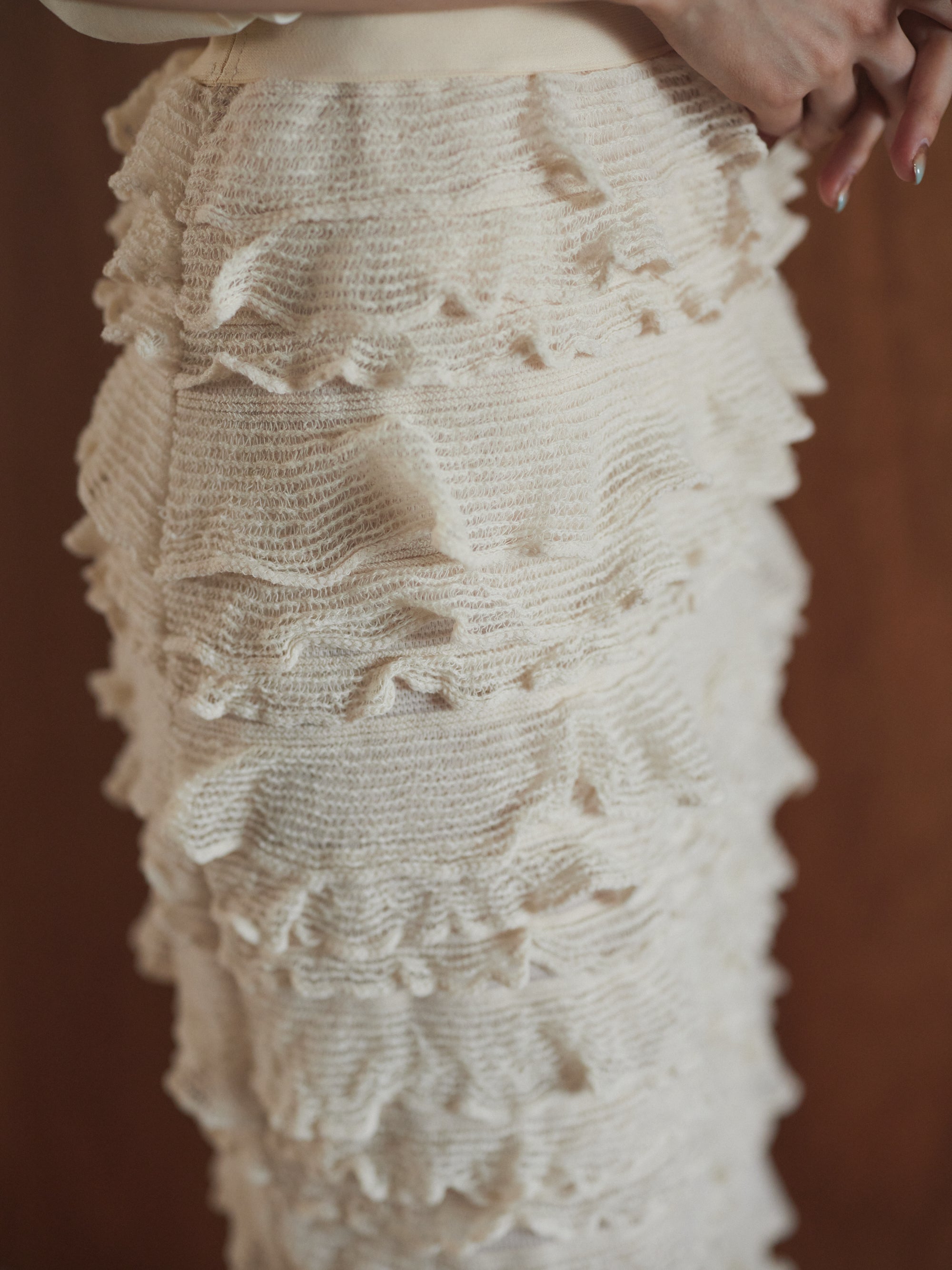 Frills lace skirt