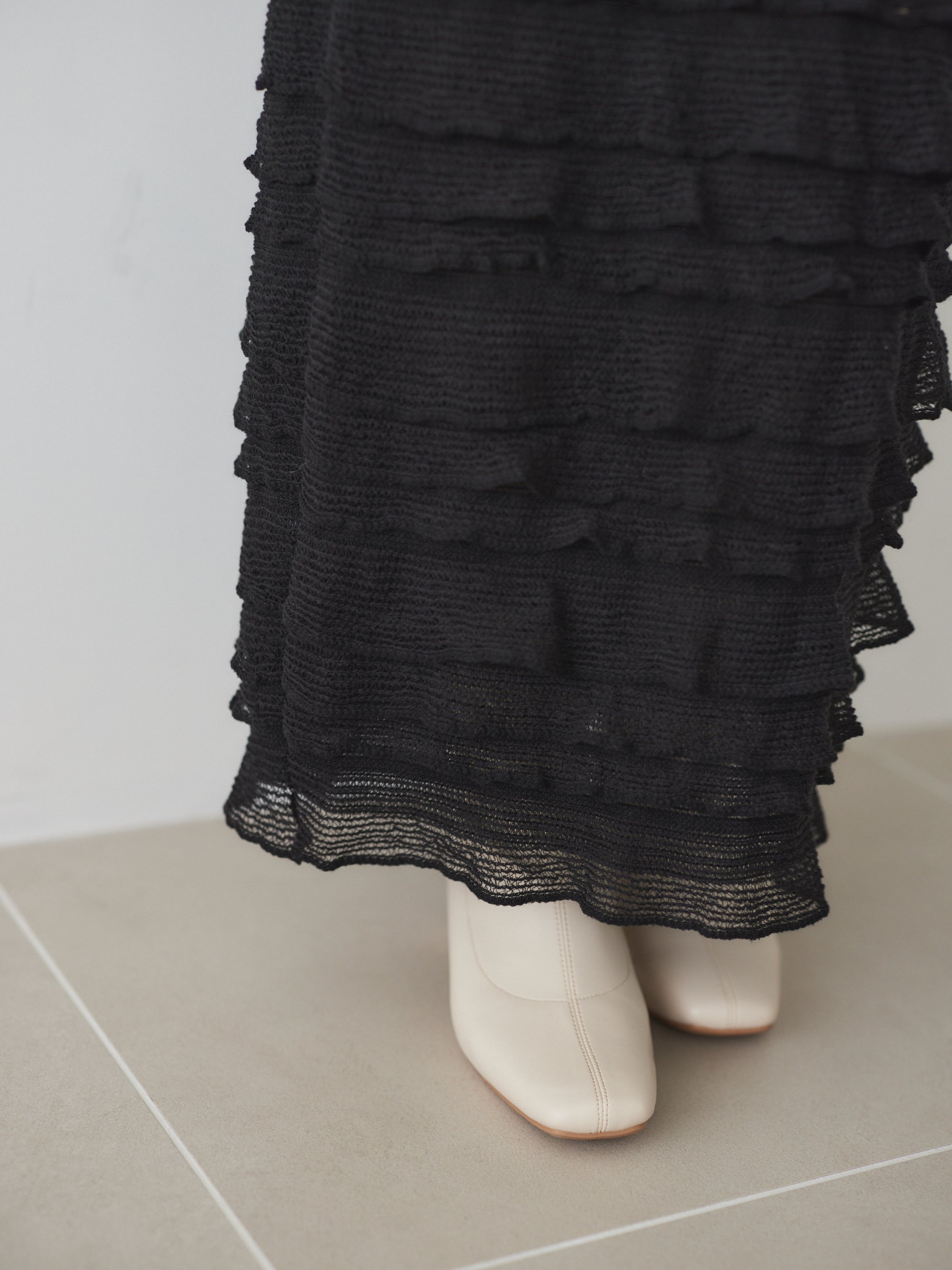 Frills lace skirt