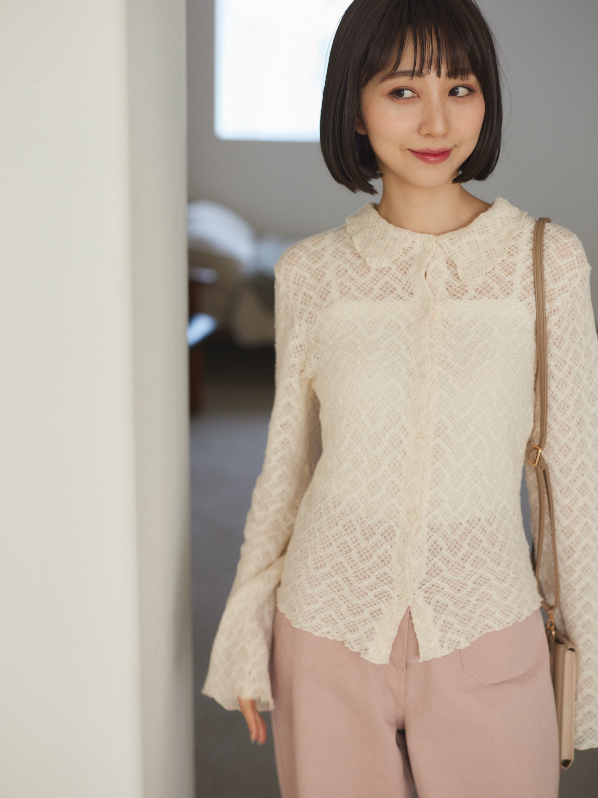 Soft Mesh knit tops