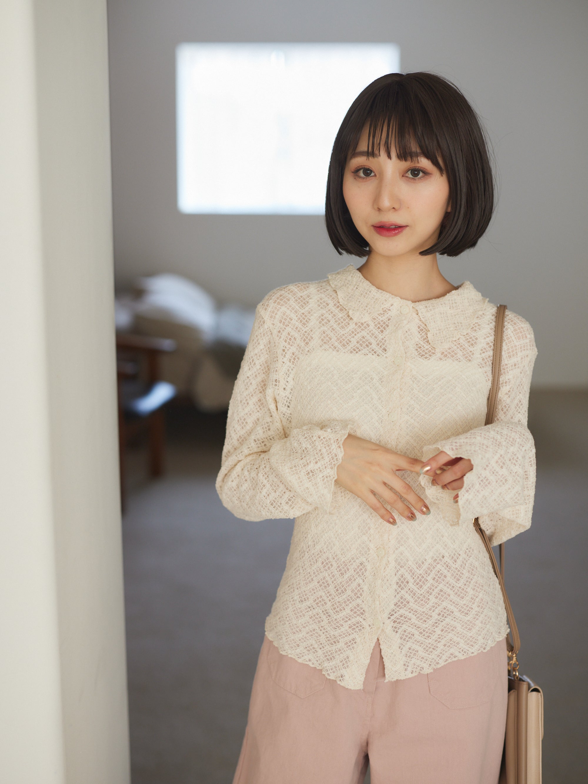 Soft Mesh knit tops