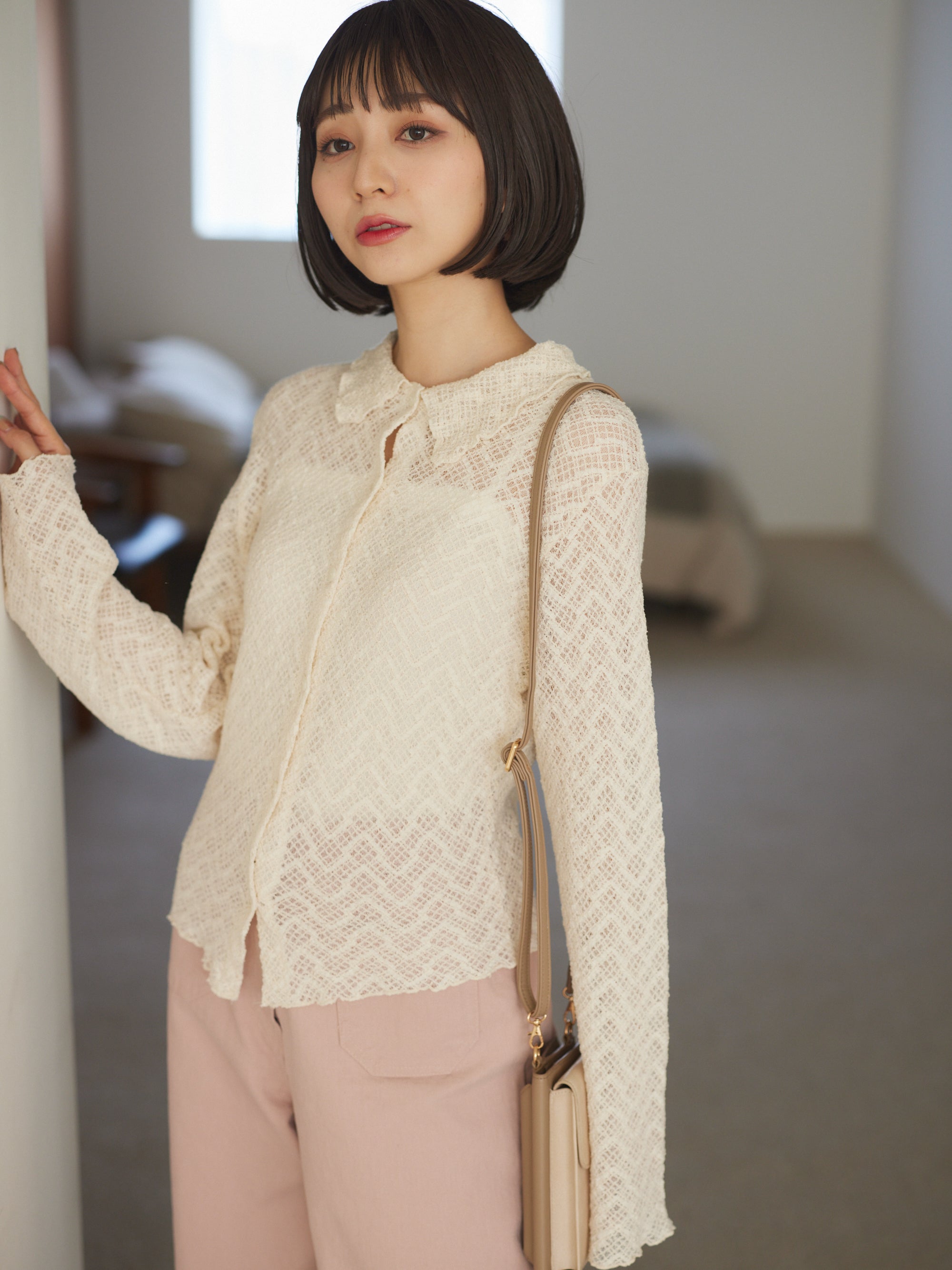 Soft Mesh knit tops