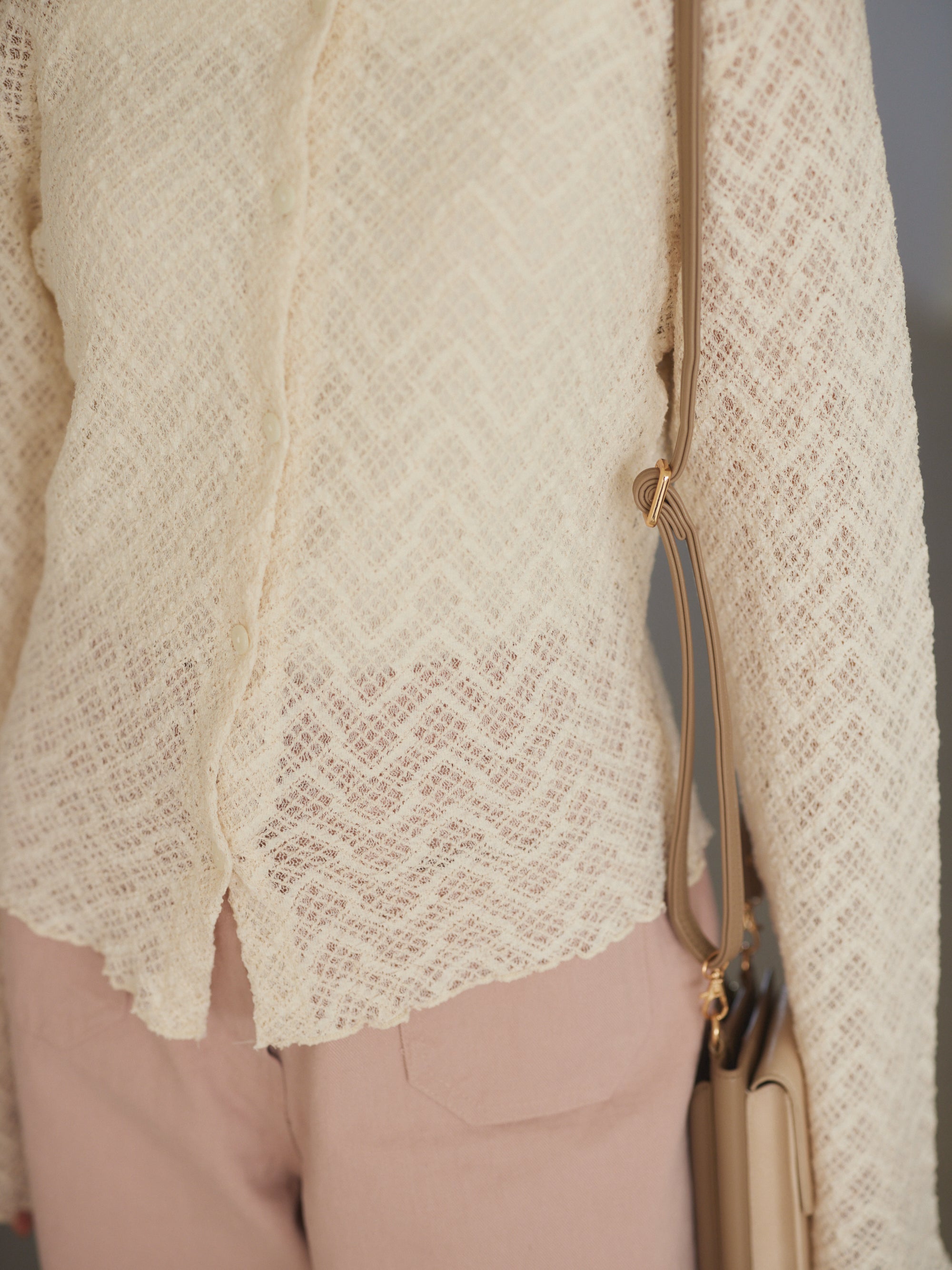 Soft Mesh knit tops
