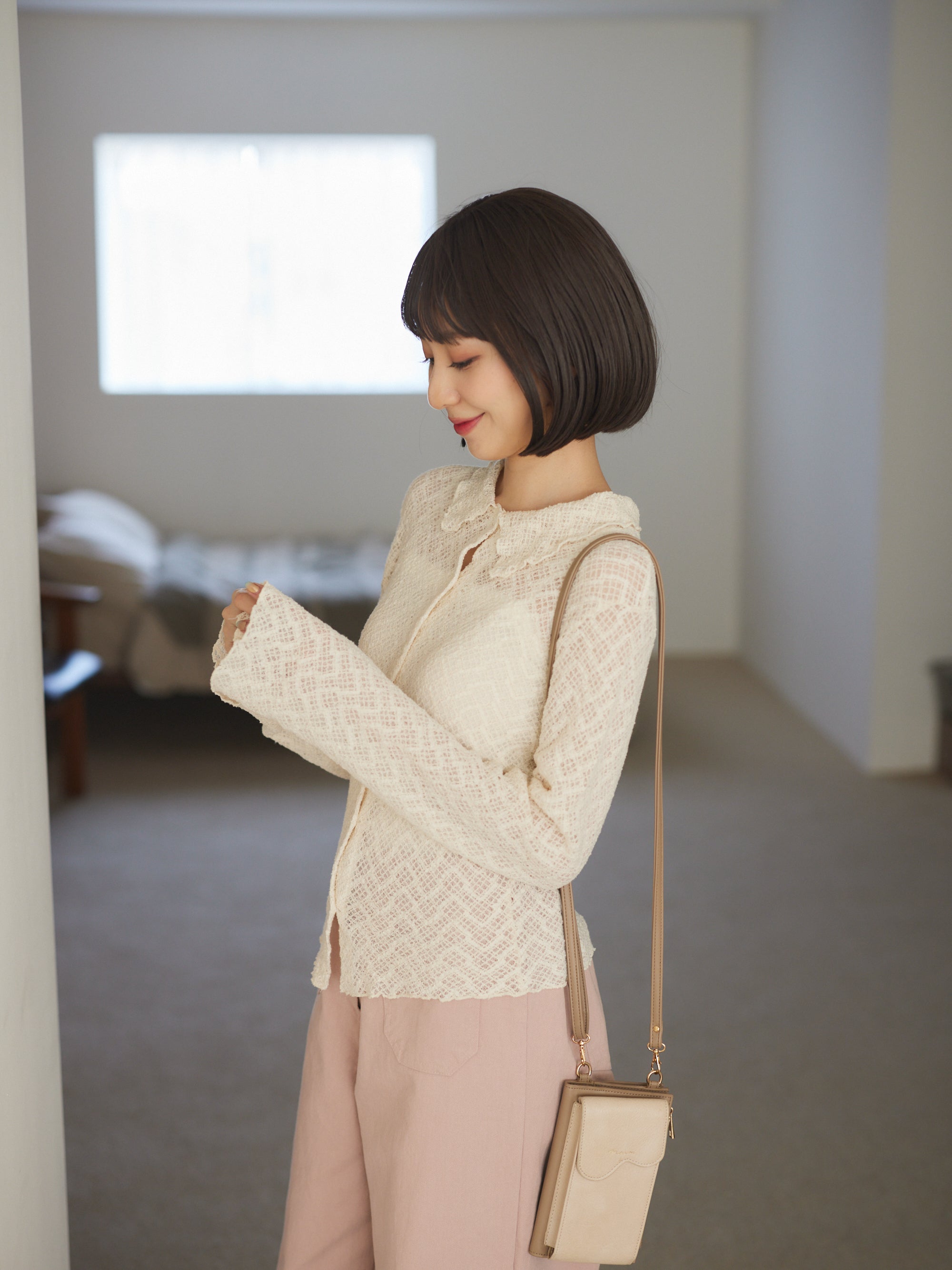 Soft Mesh knit tops