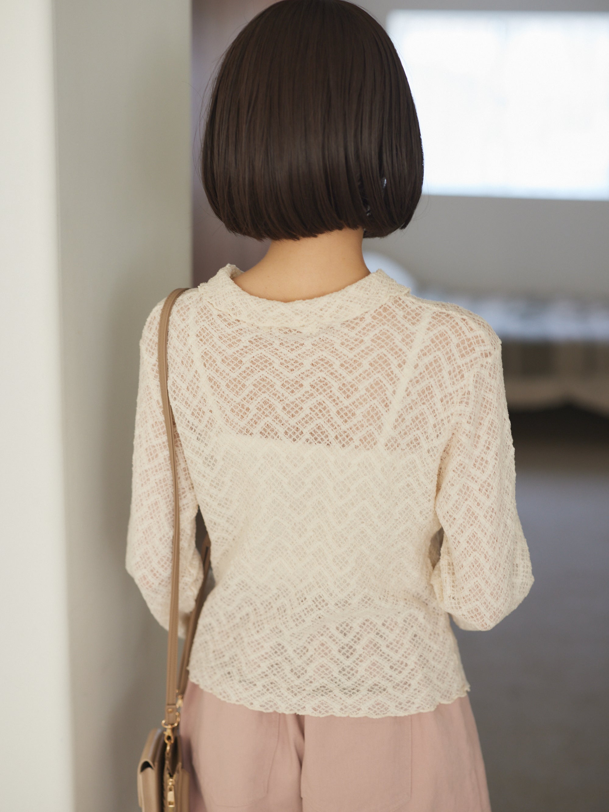 Soft Mesh knit tops
