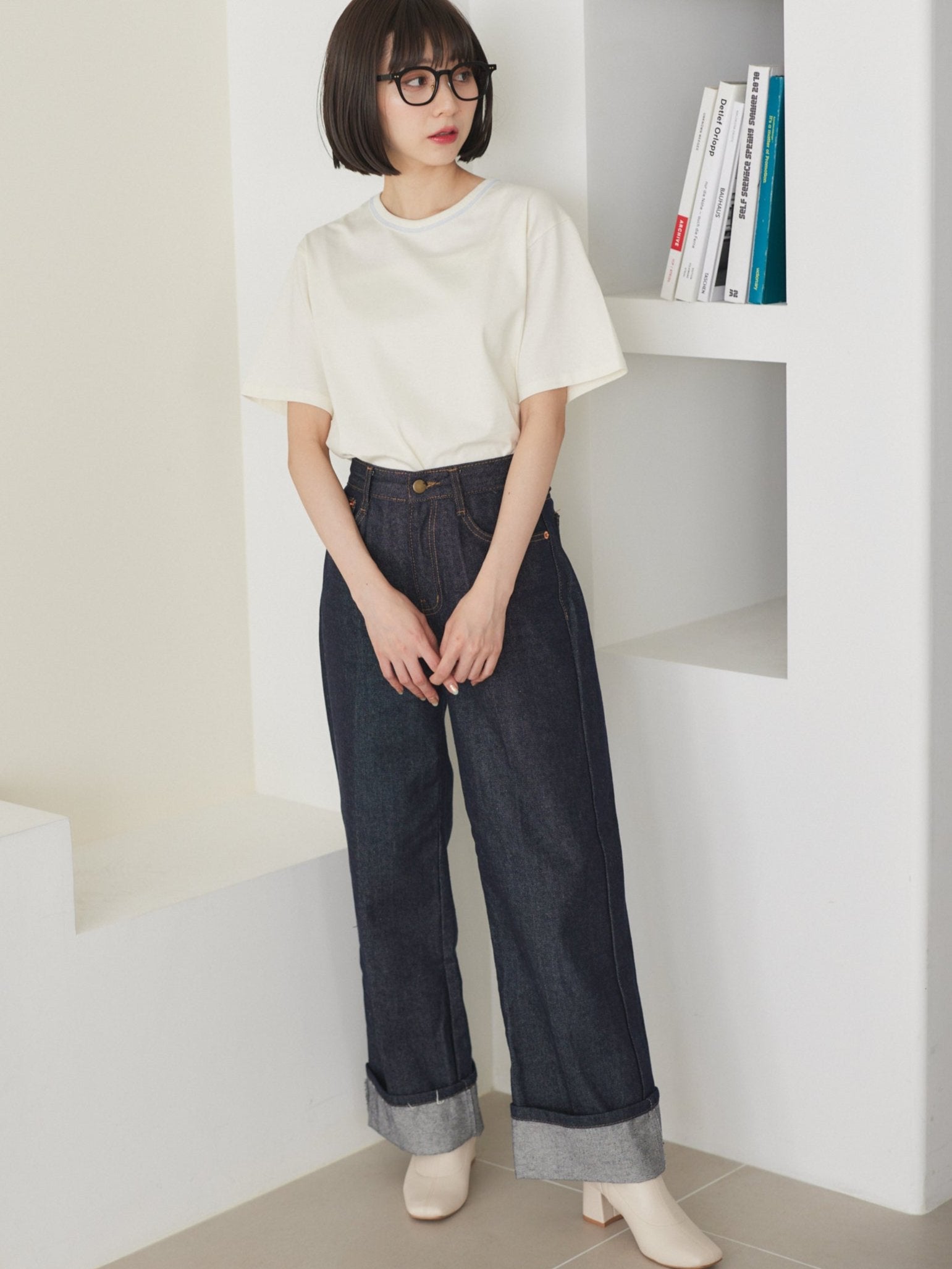 simple Denim trousers