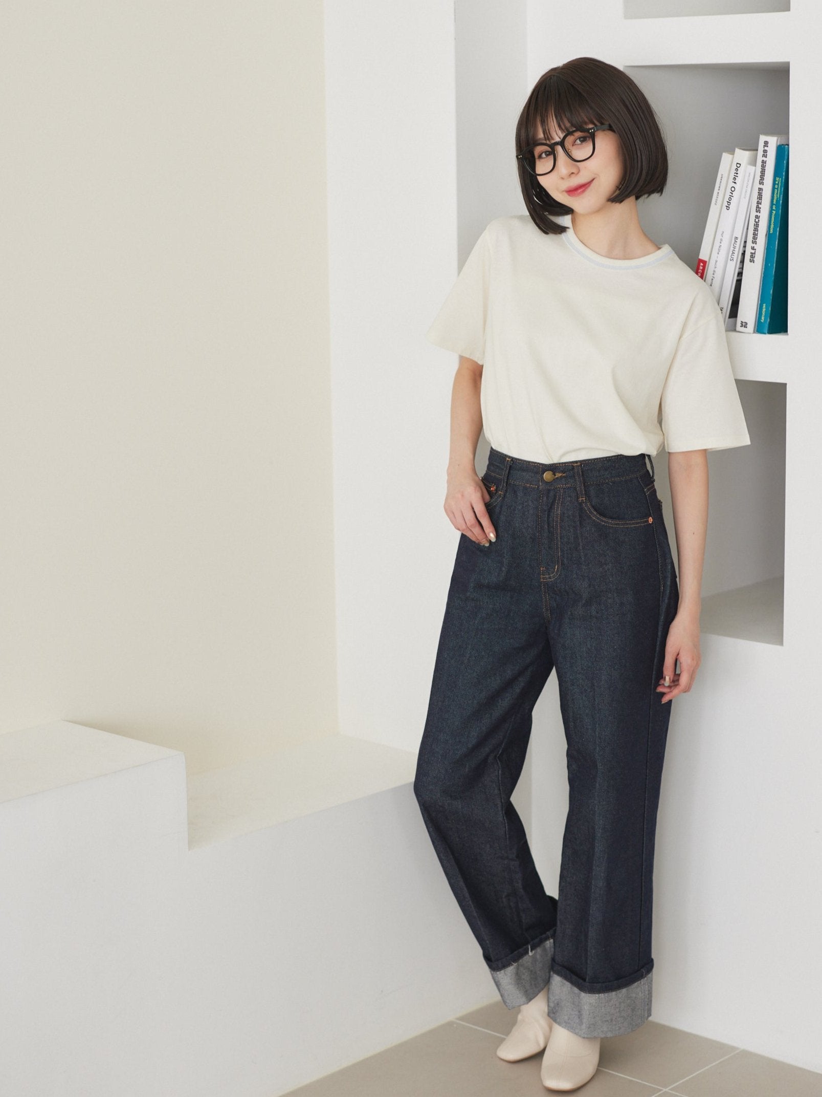 simple Denim trousers