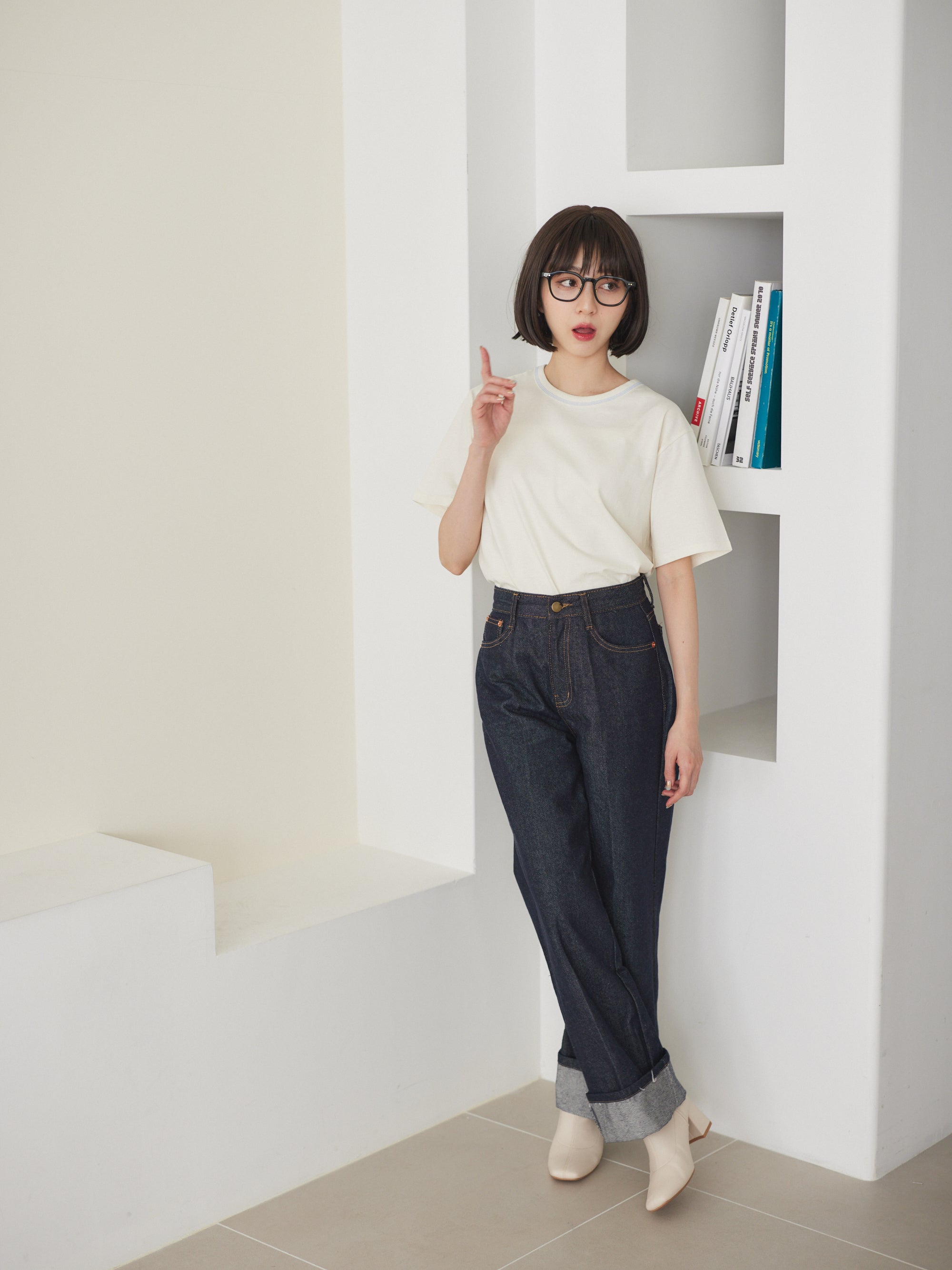 simple Denim trousers