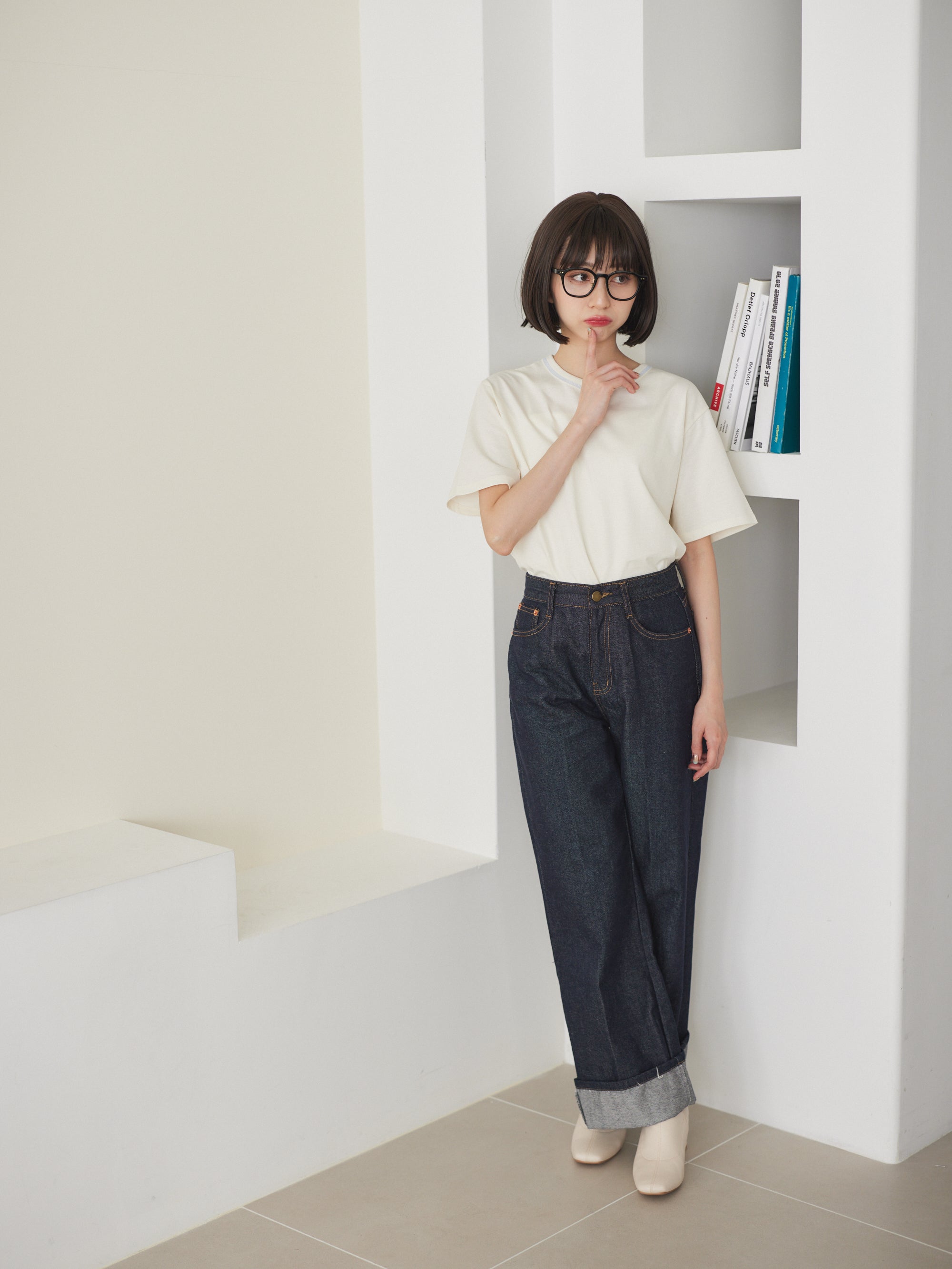 simple Denim trousers