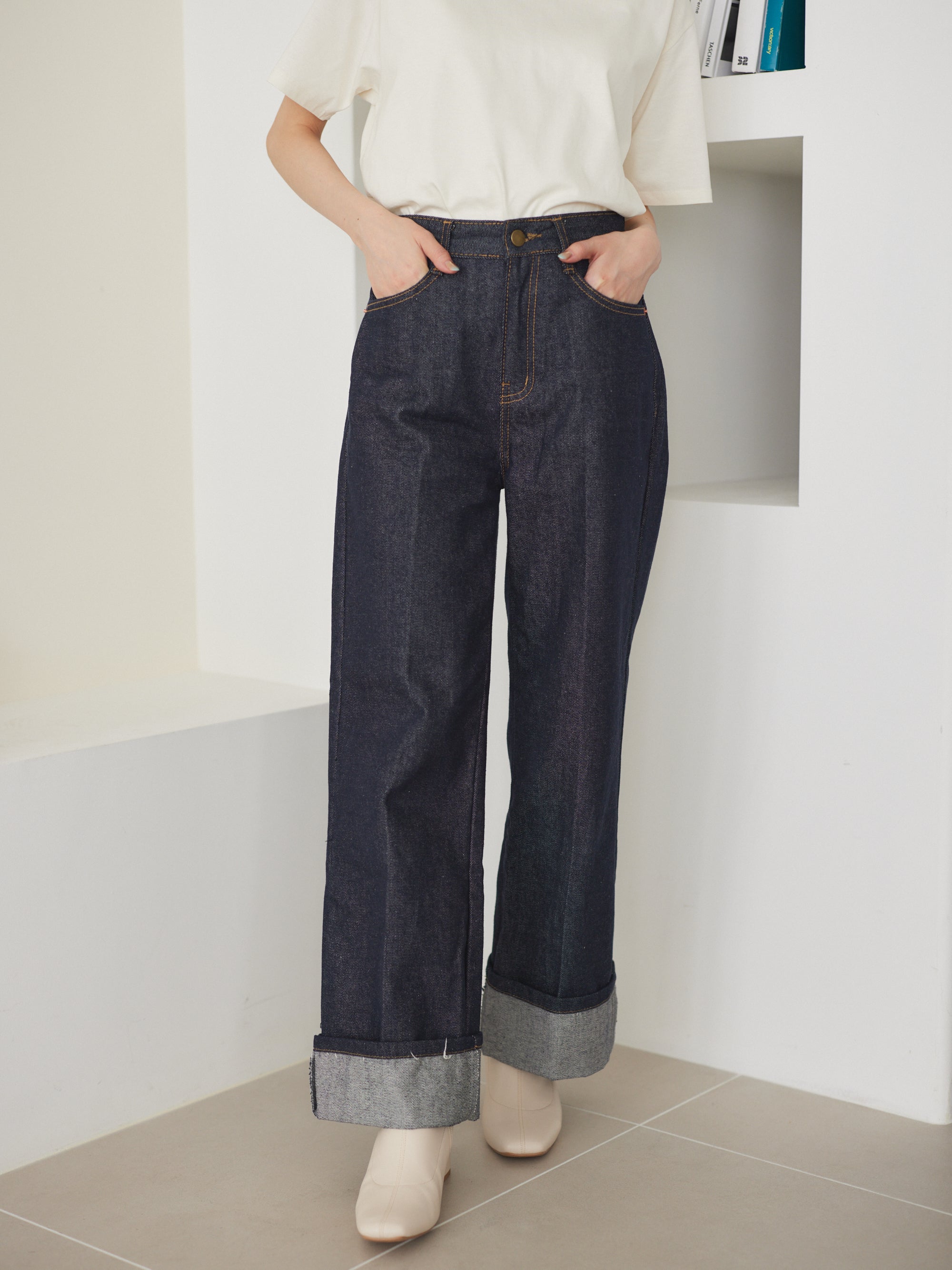 simple Denim trousers