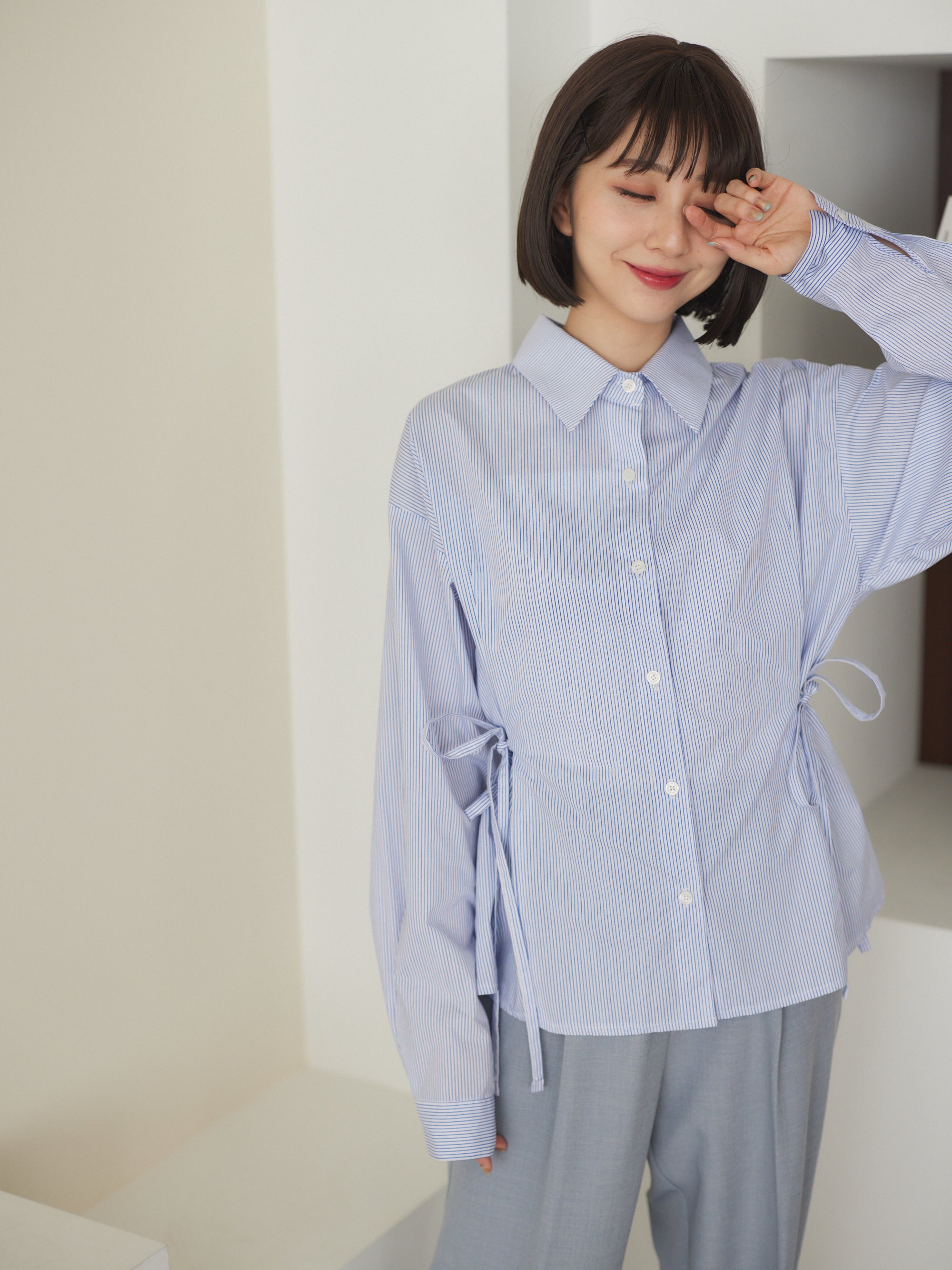 Double ribbon stripe shirts