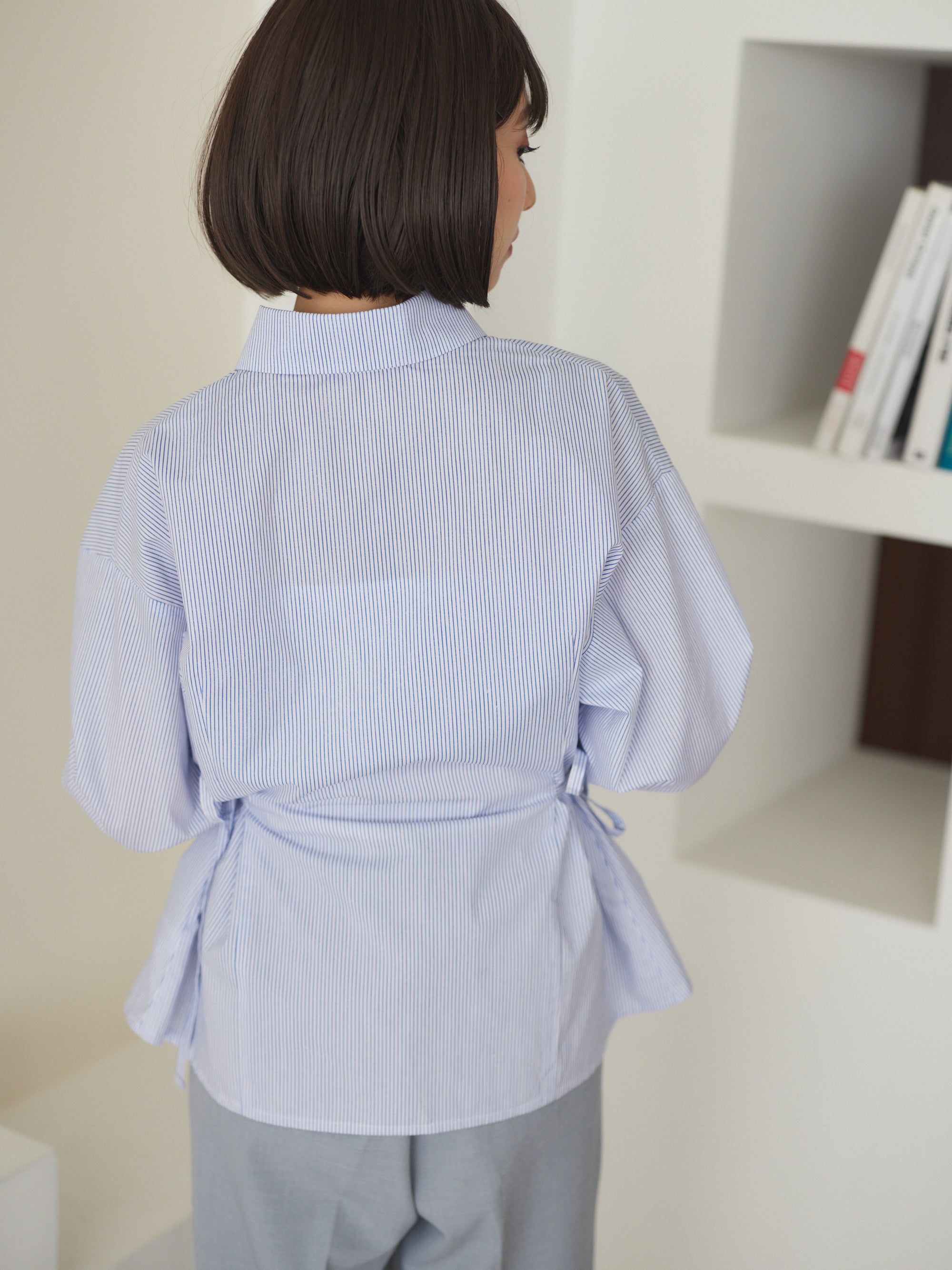 Double ribbon stripe shirts