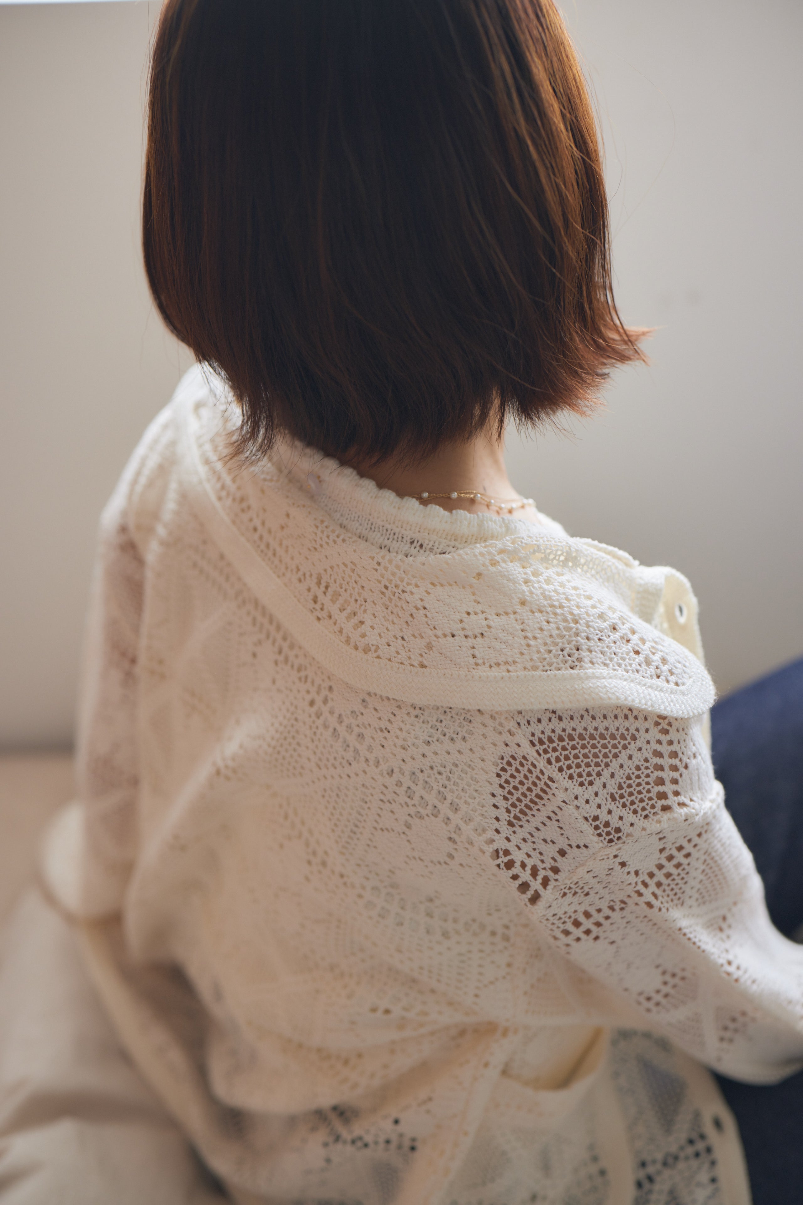 flower cotton cardigan