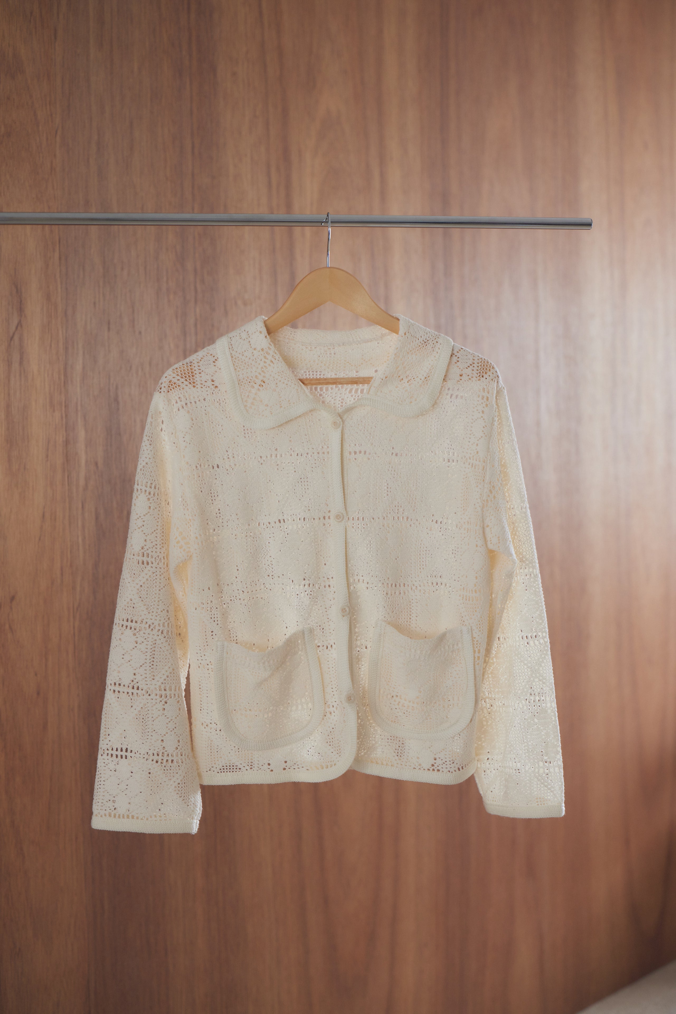 flower cotton cardigan