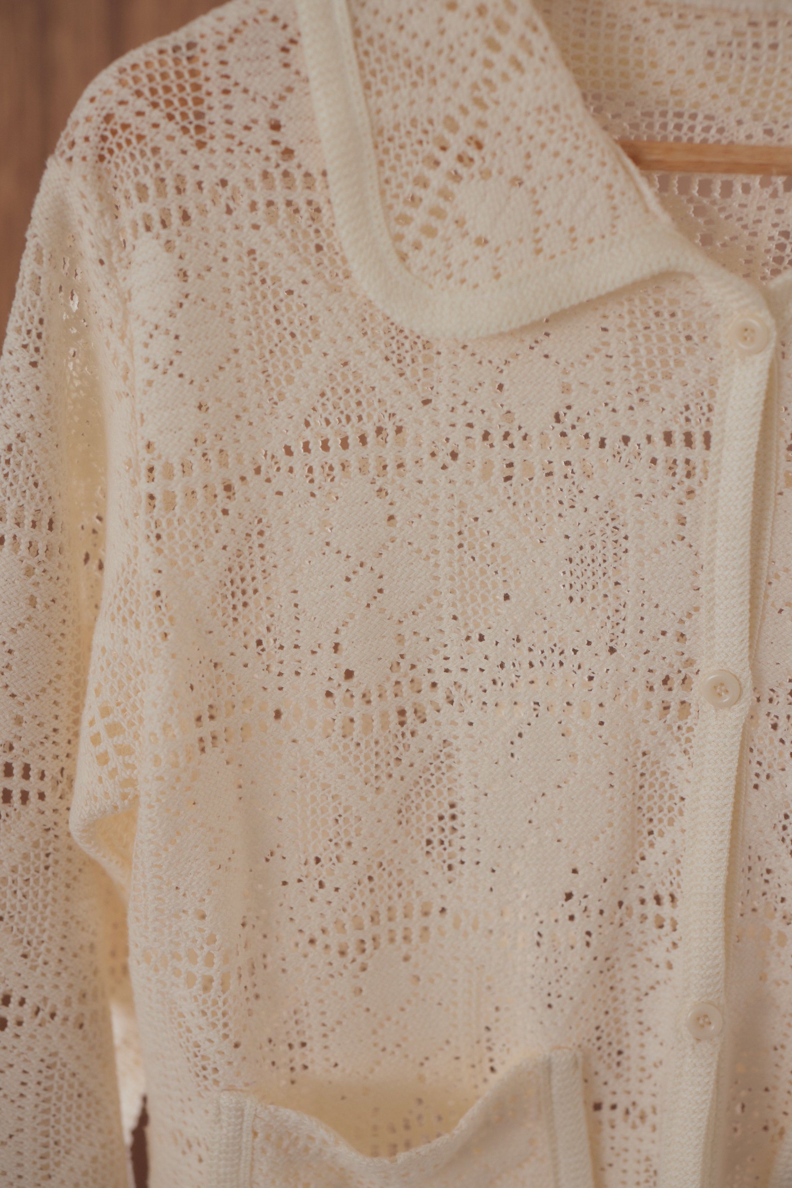 flower cotton cardigan
