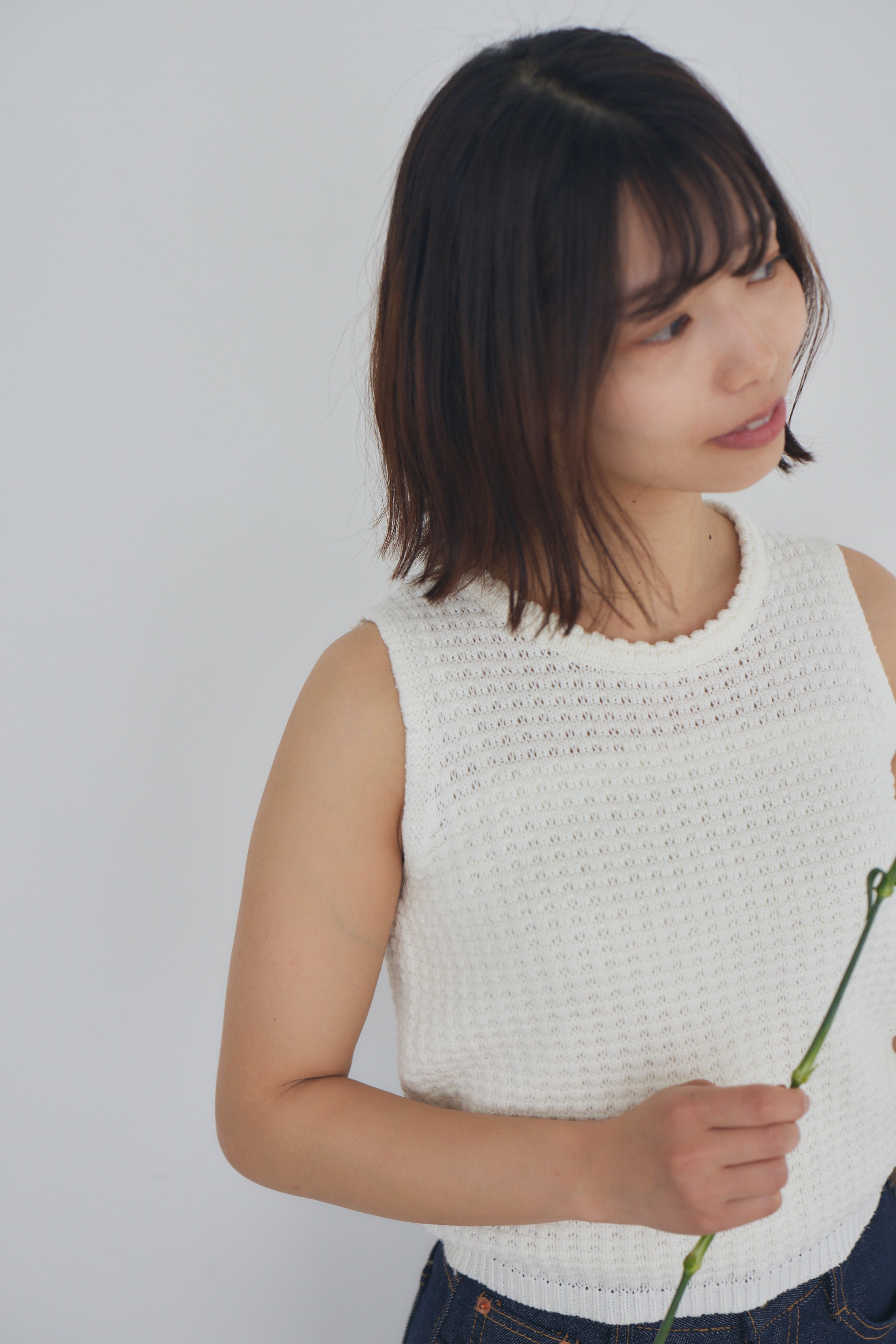 spring clear tank top