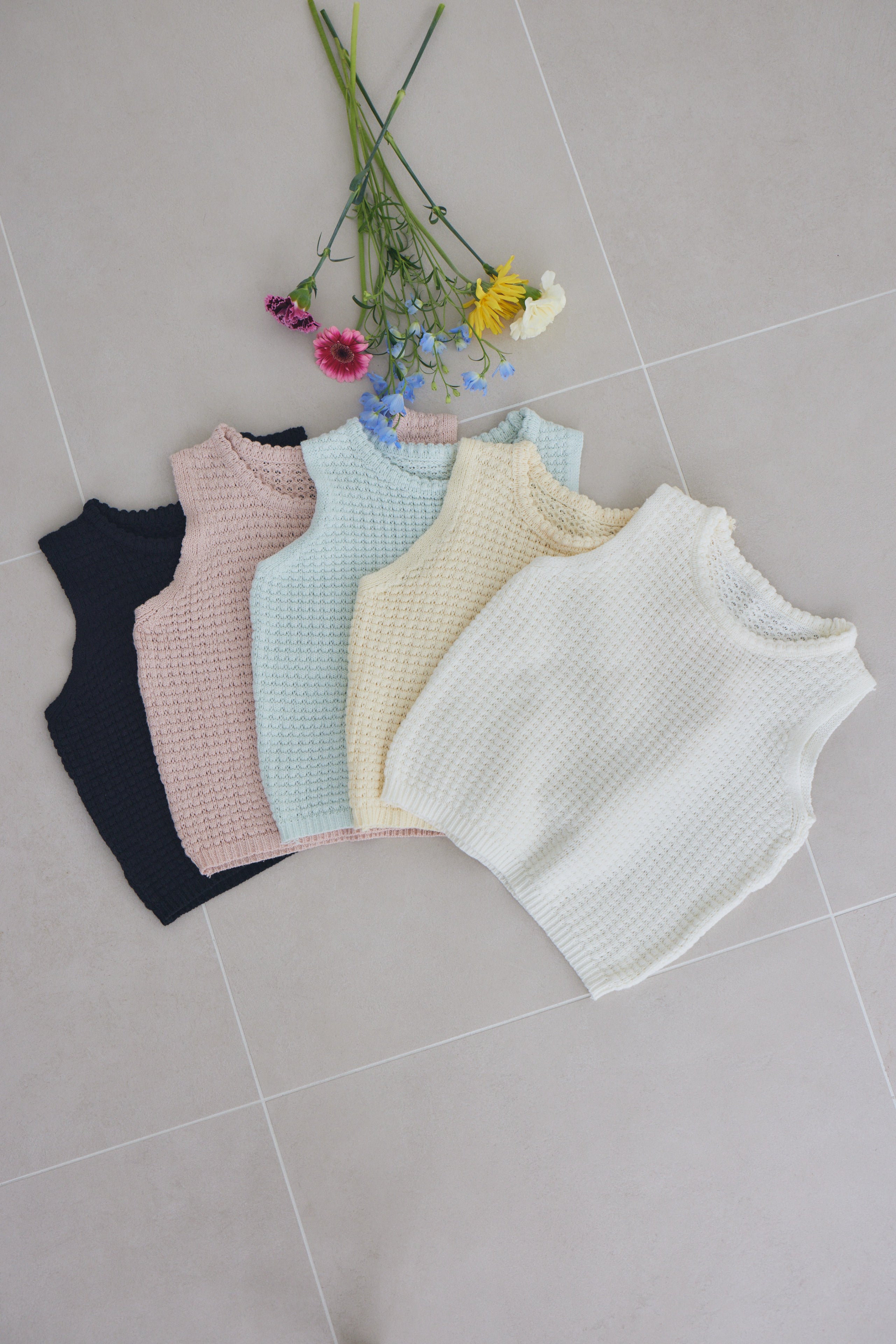 spring clear tank top