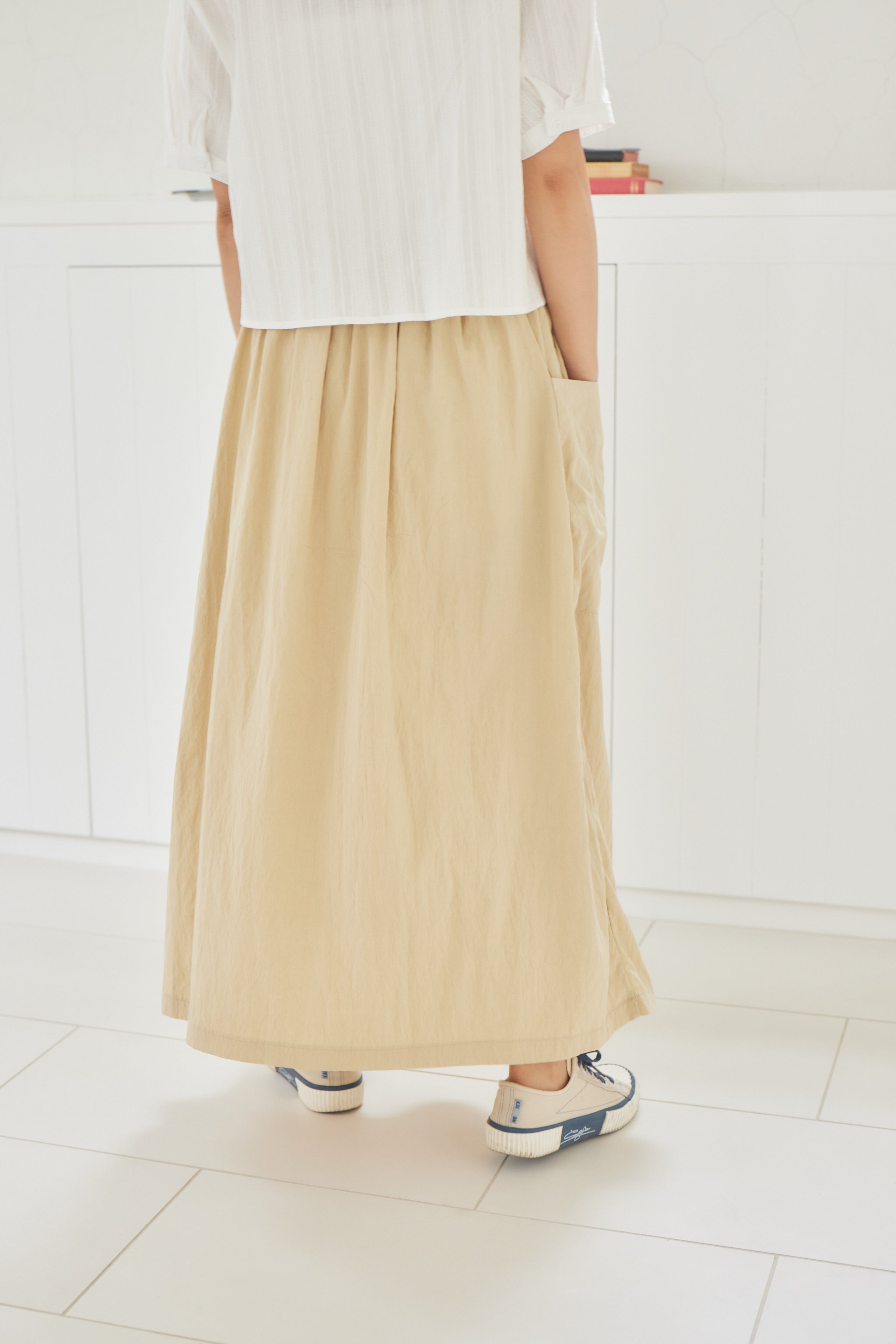 natural crinkle skirt