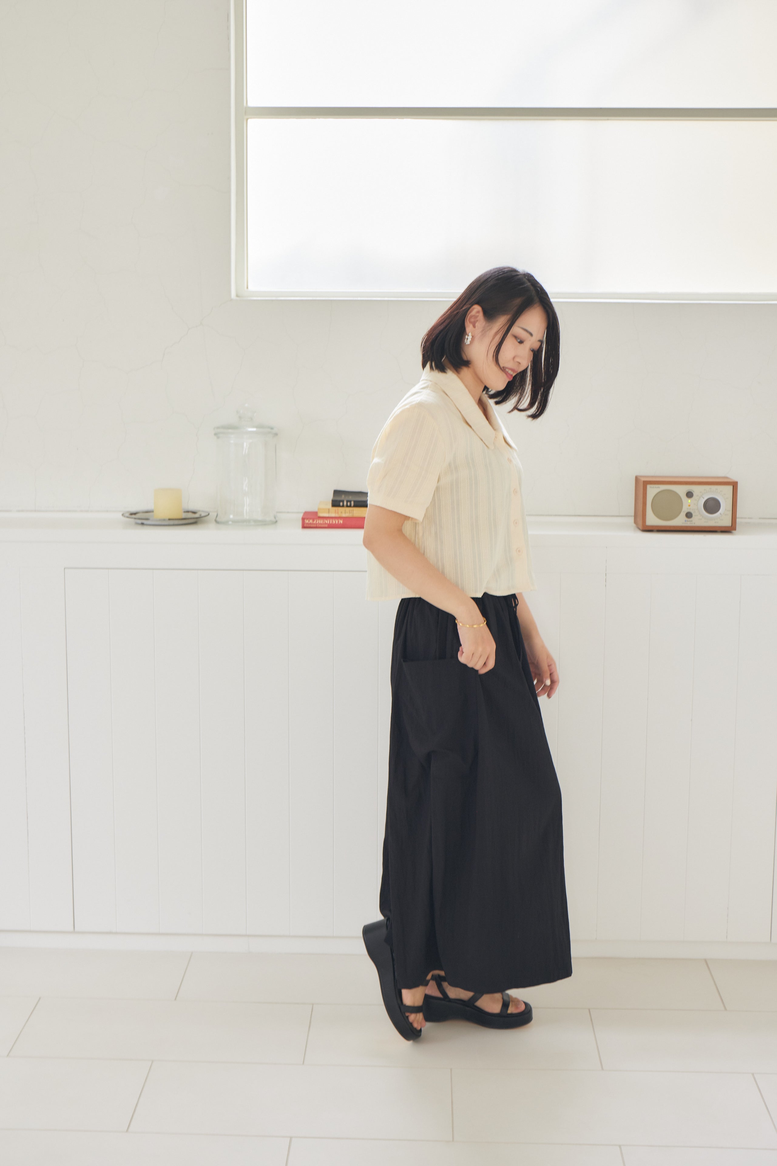 antique cropped shirt
