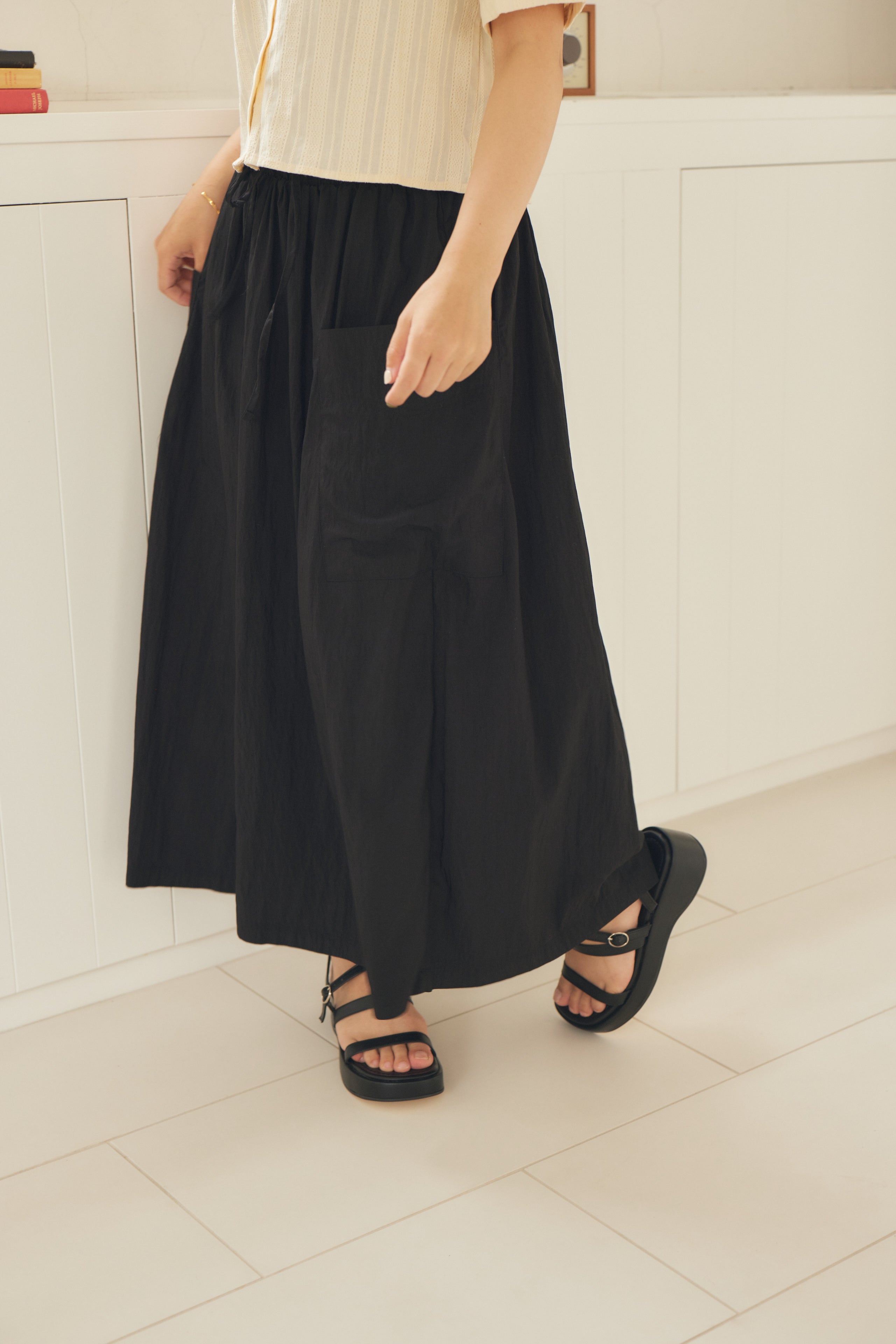 natural crinkle skirt