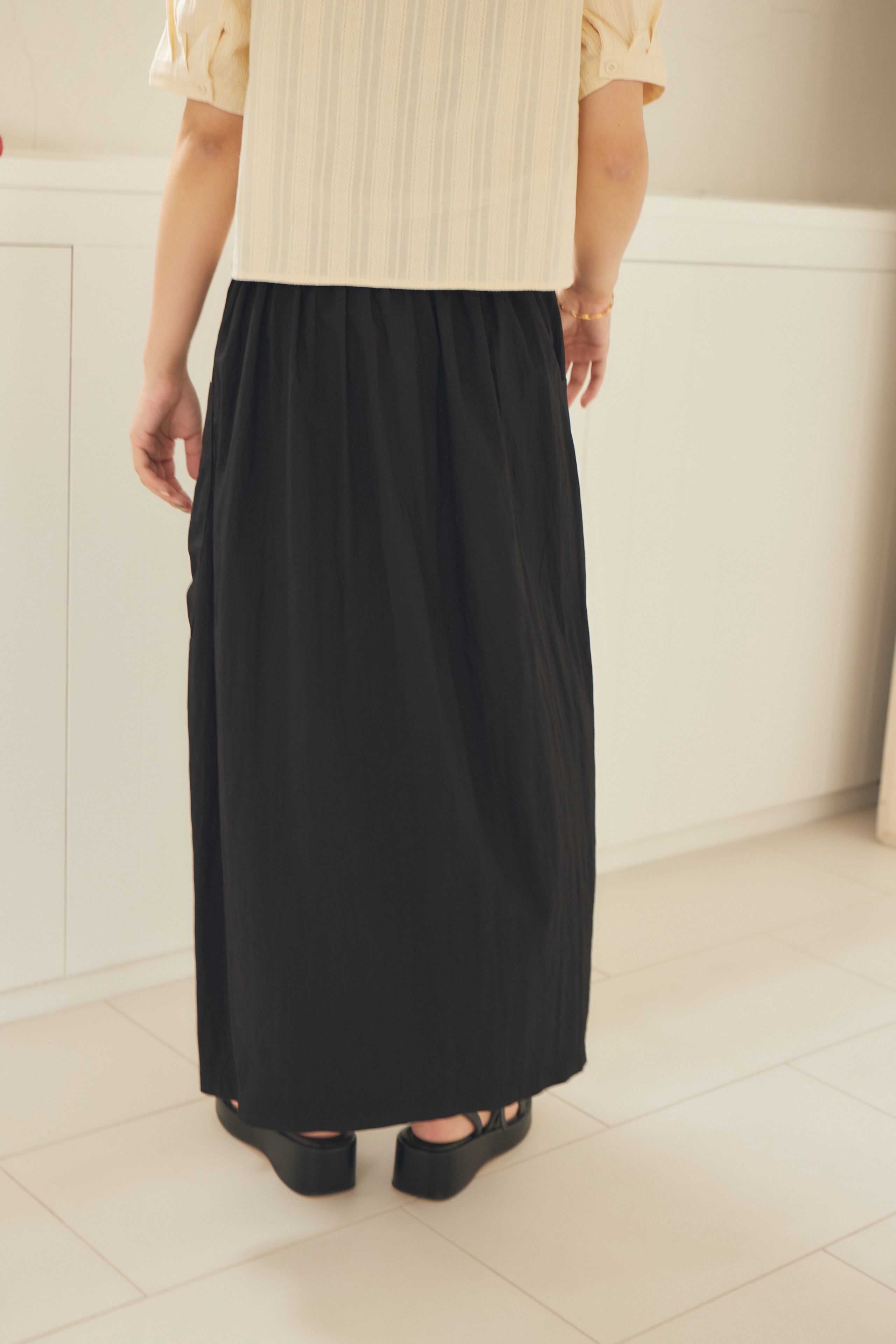 natural crinkle skirt