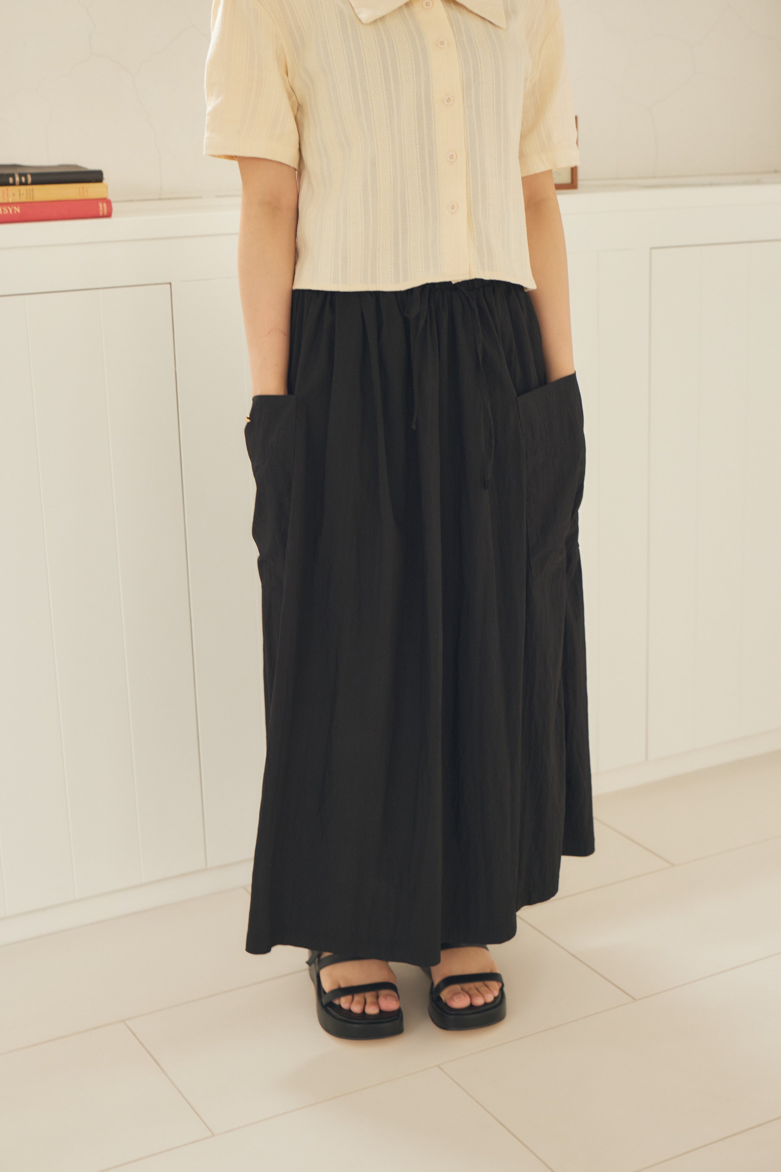 natural crinkle skirt