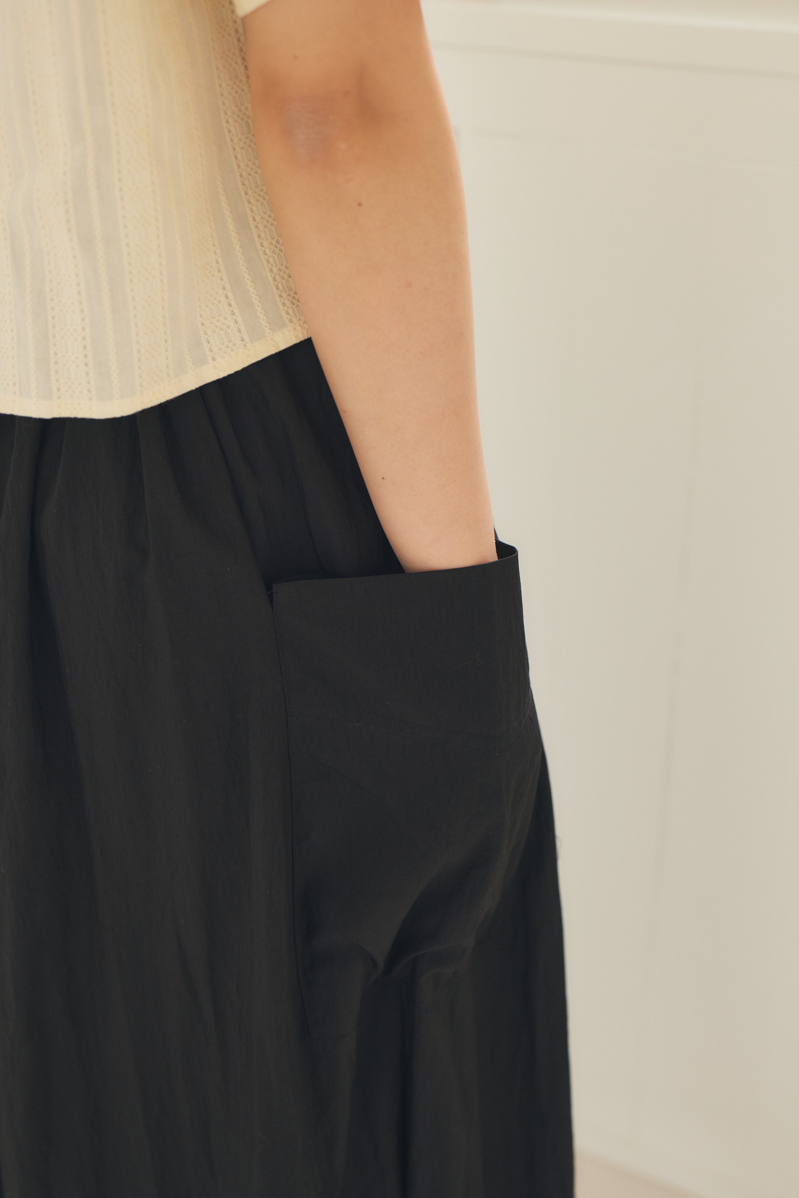 natural crinkle skirt