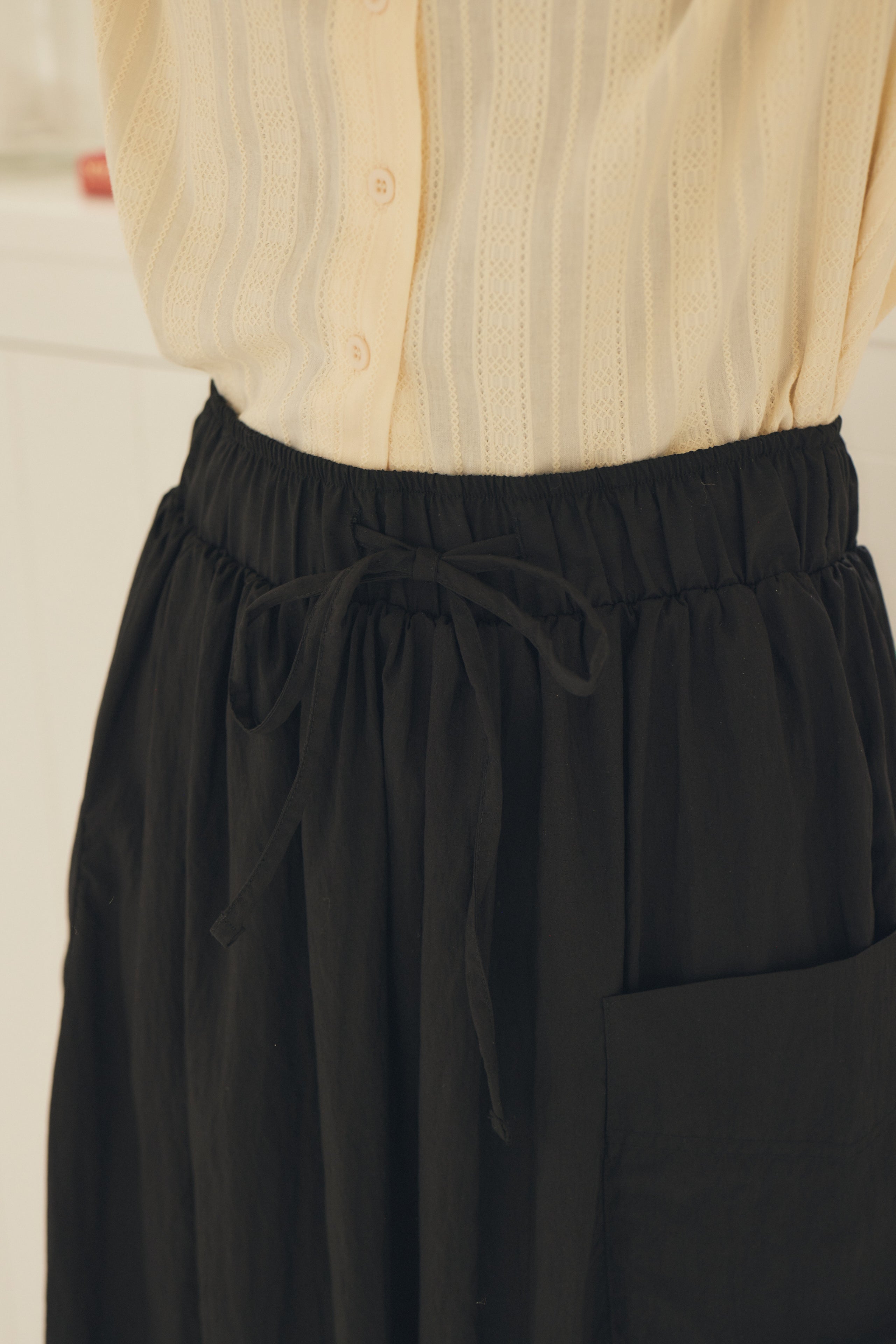 natural crinkle skirt