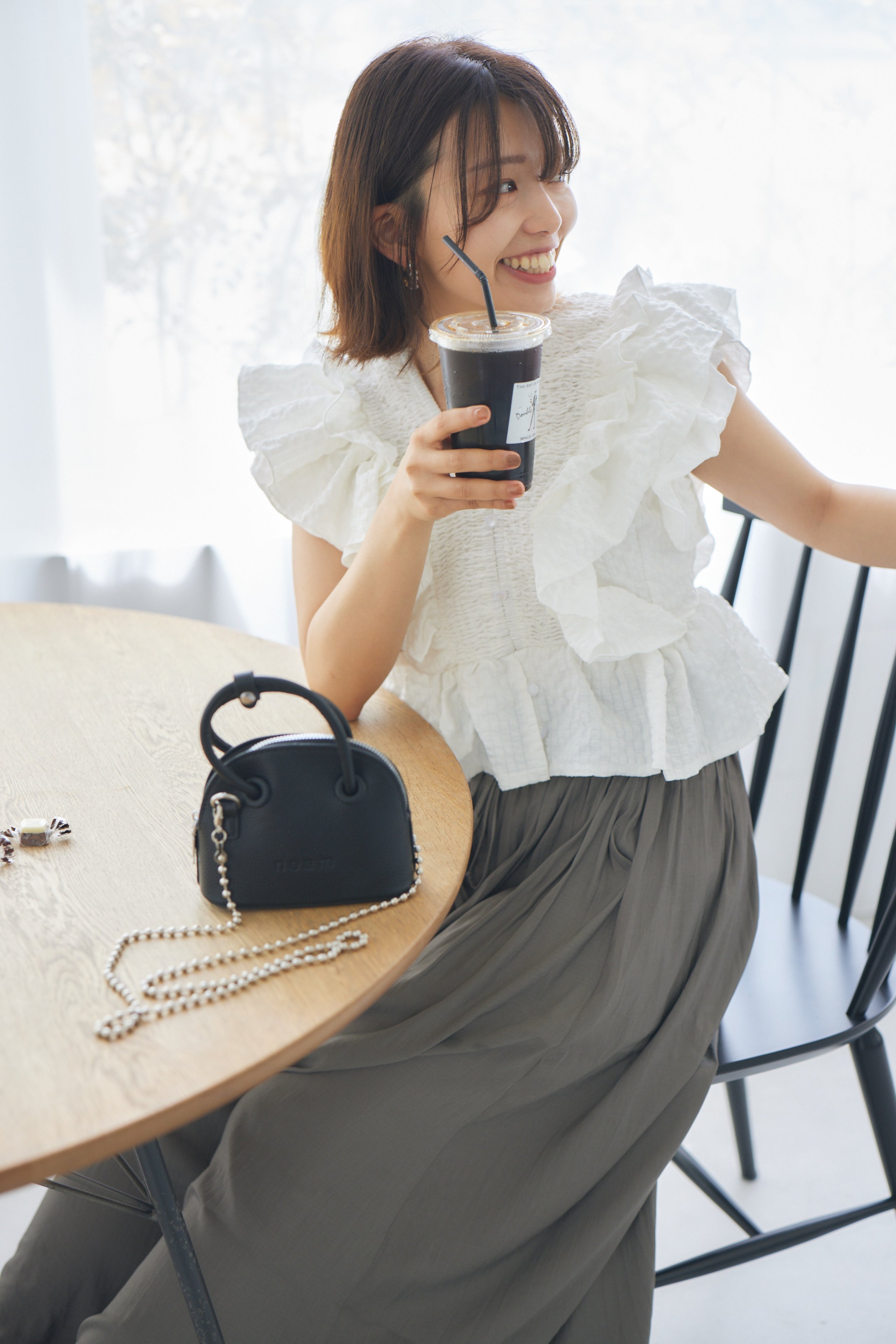 gather culotte skirt