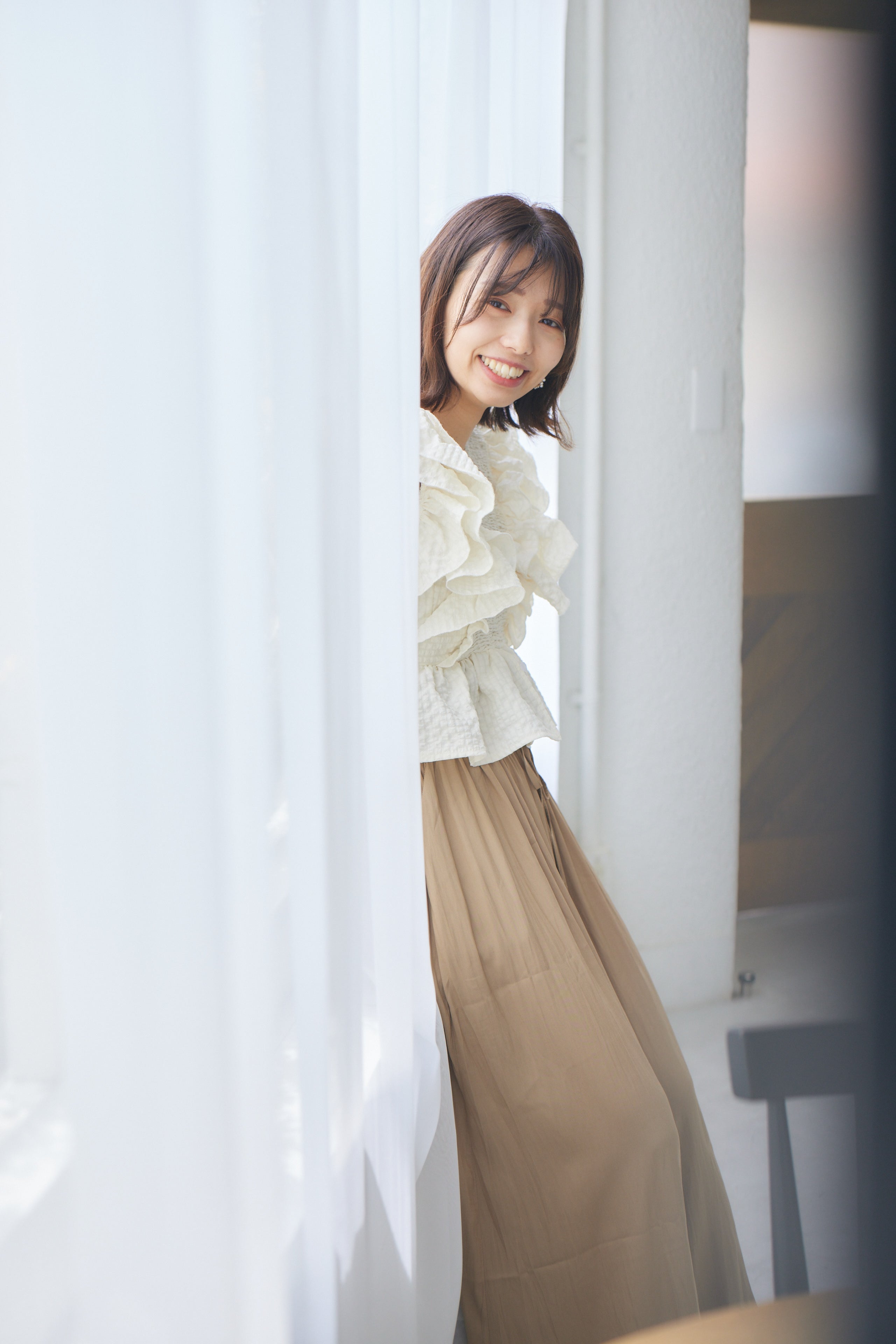 gather culotte skirt