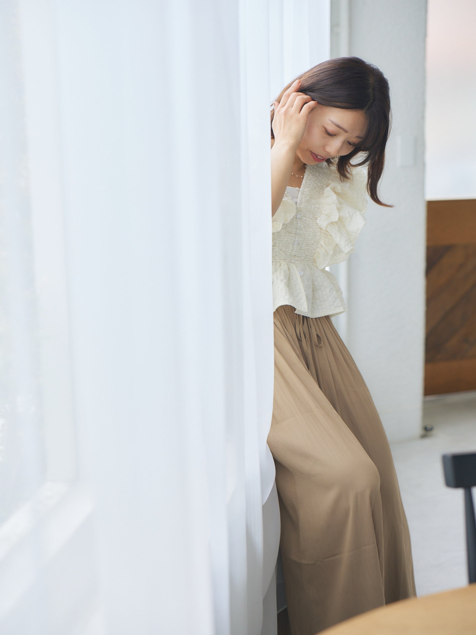 gather culotte skirt
