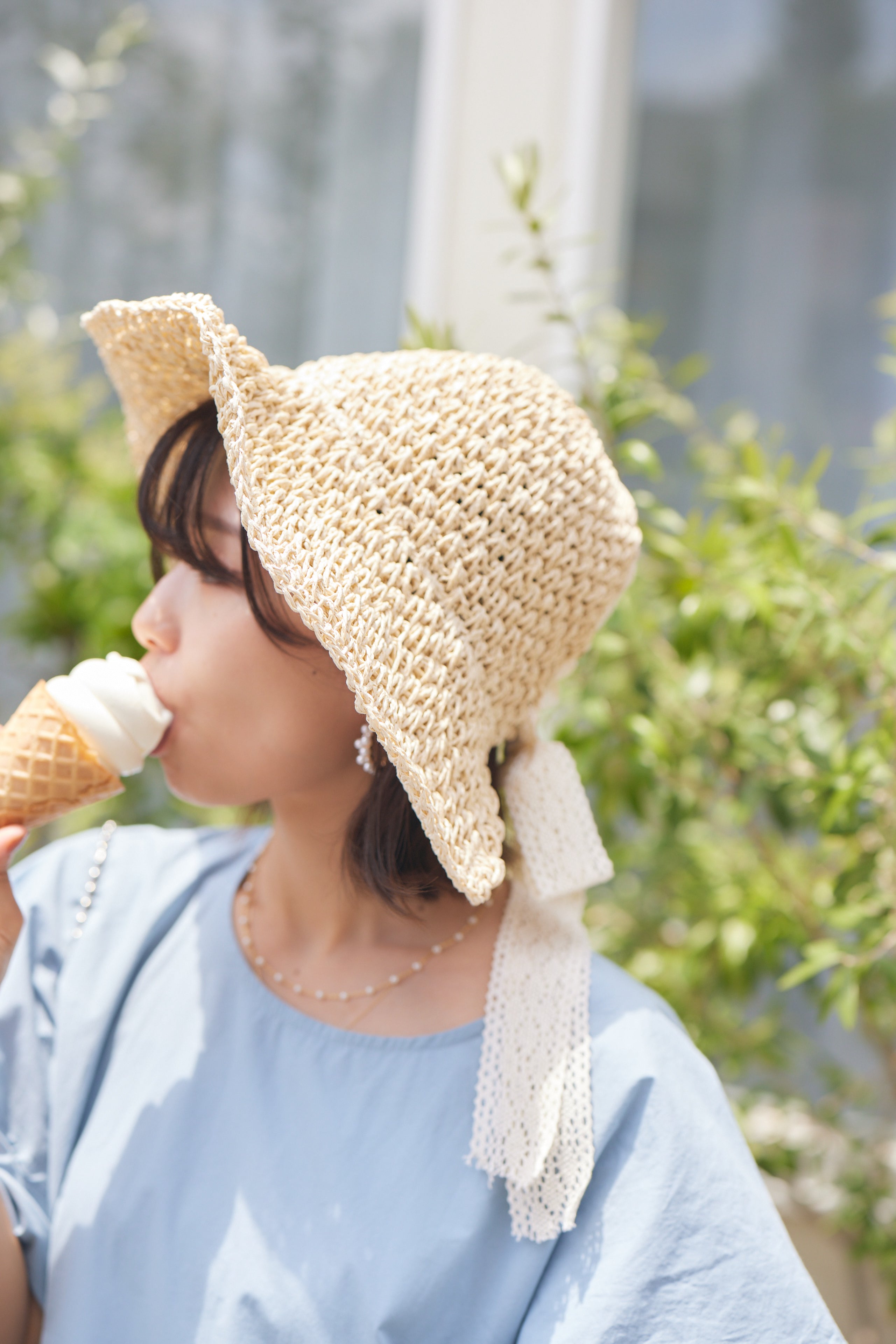 braid ribbon straw hat