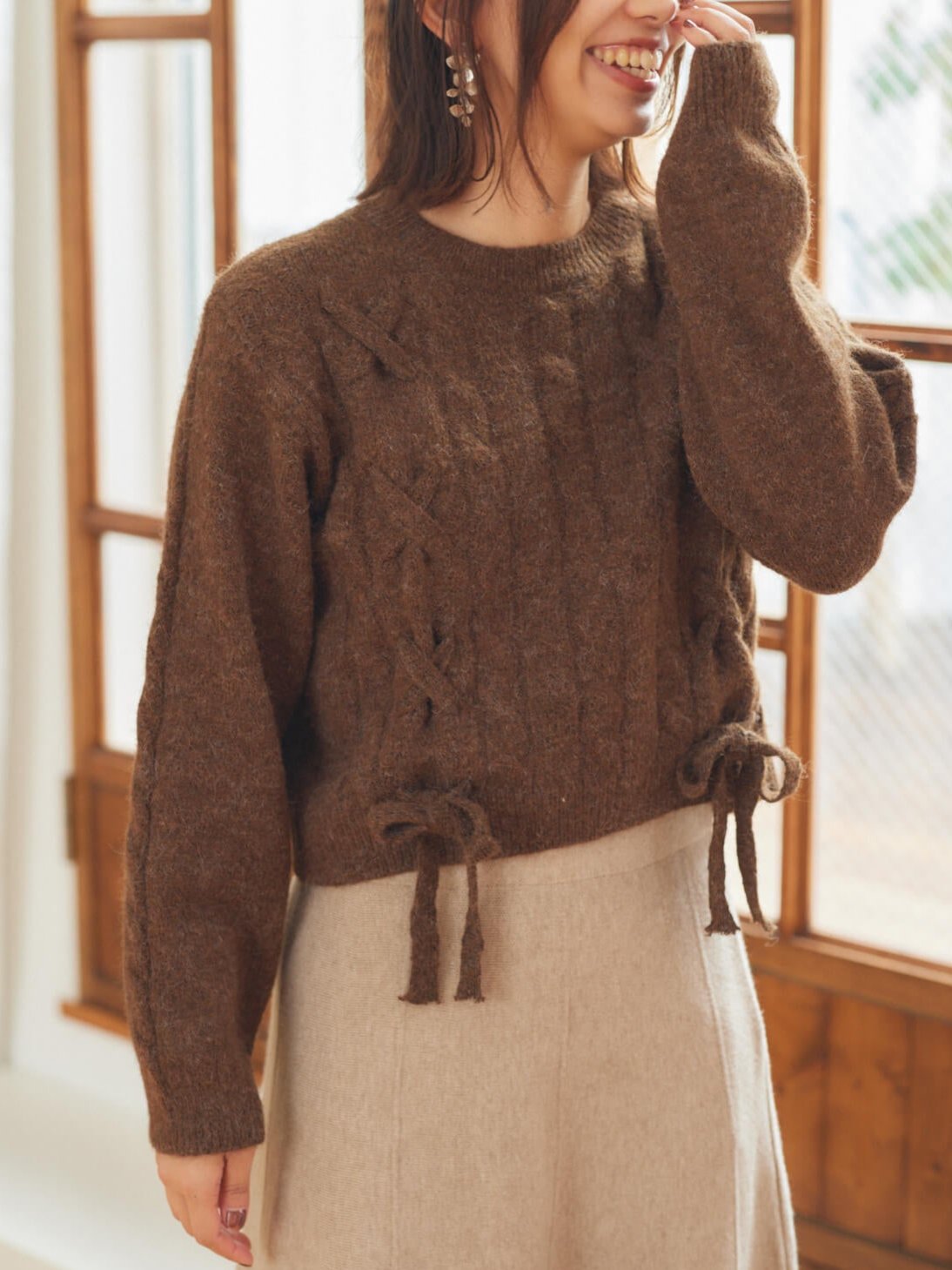 braided ribbon knit
