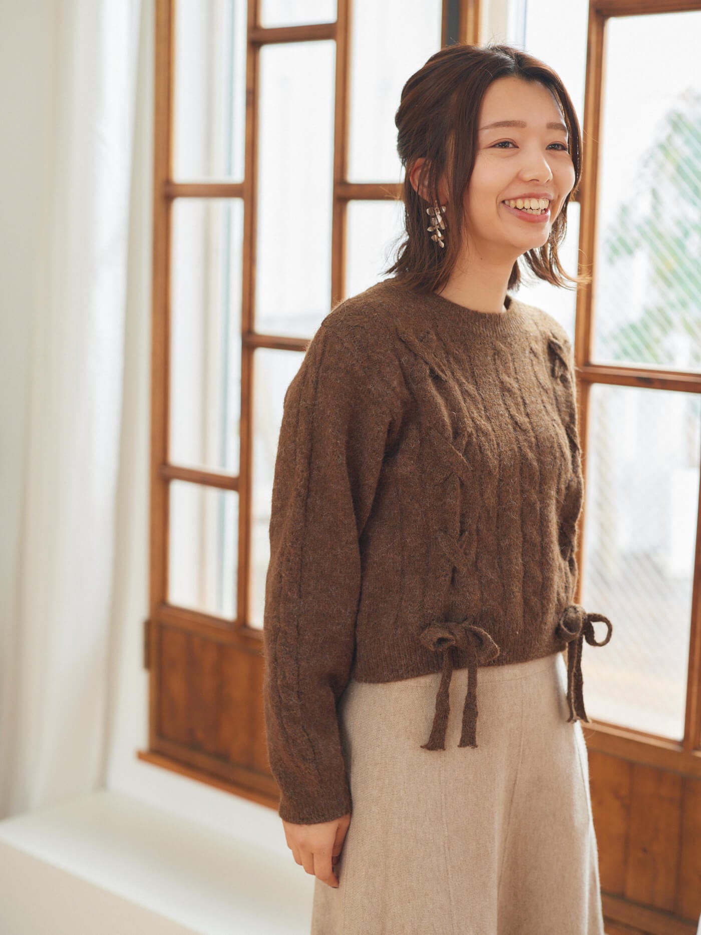 braided ribbon knit