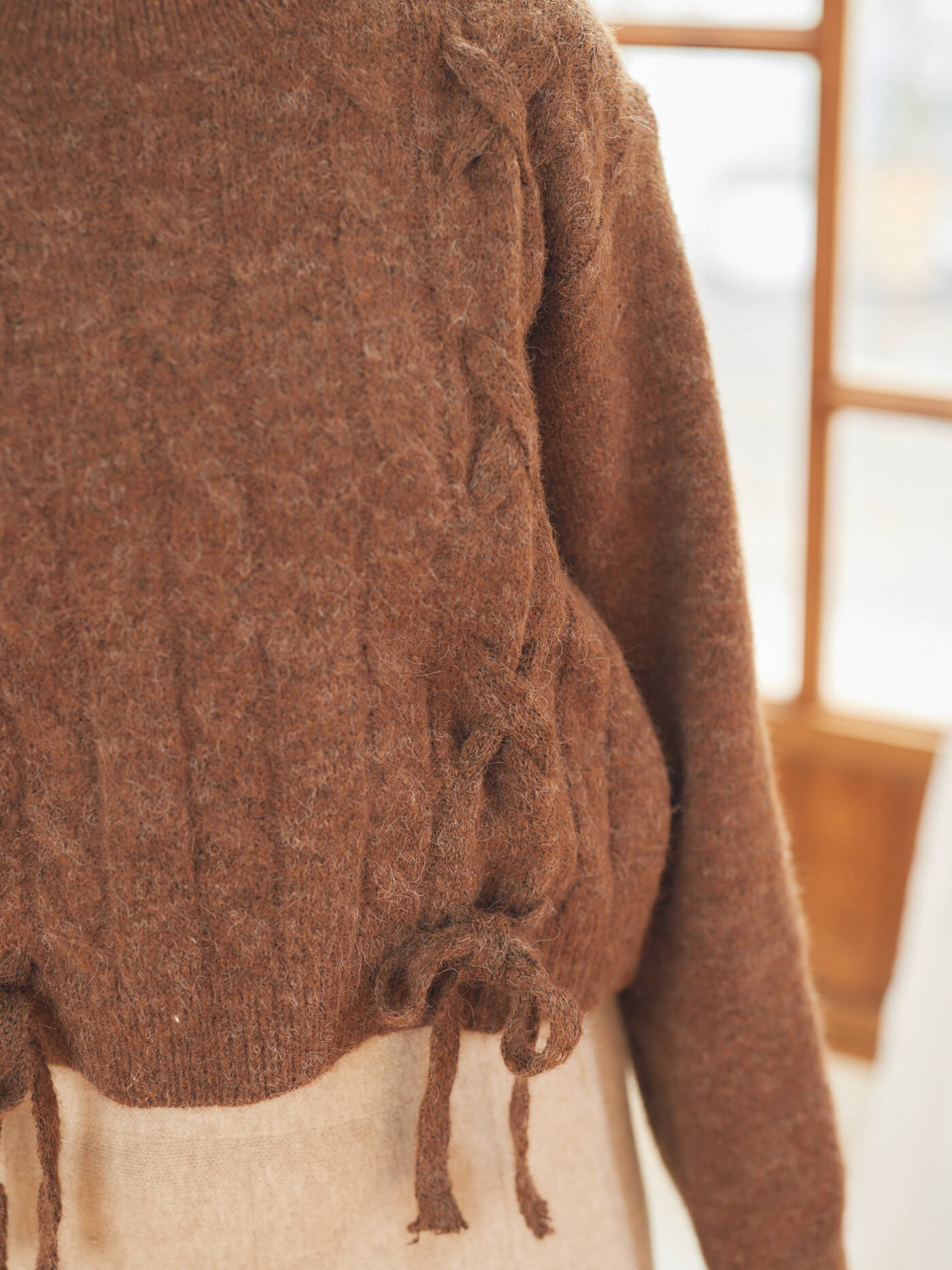 braided ribbon knit
