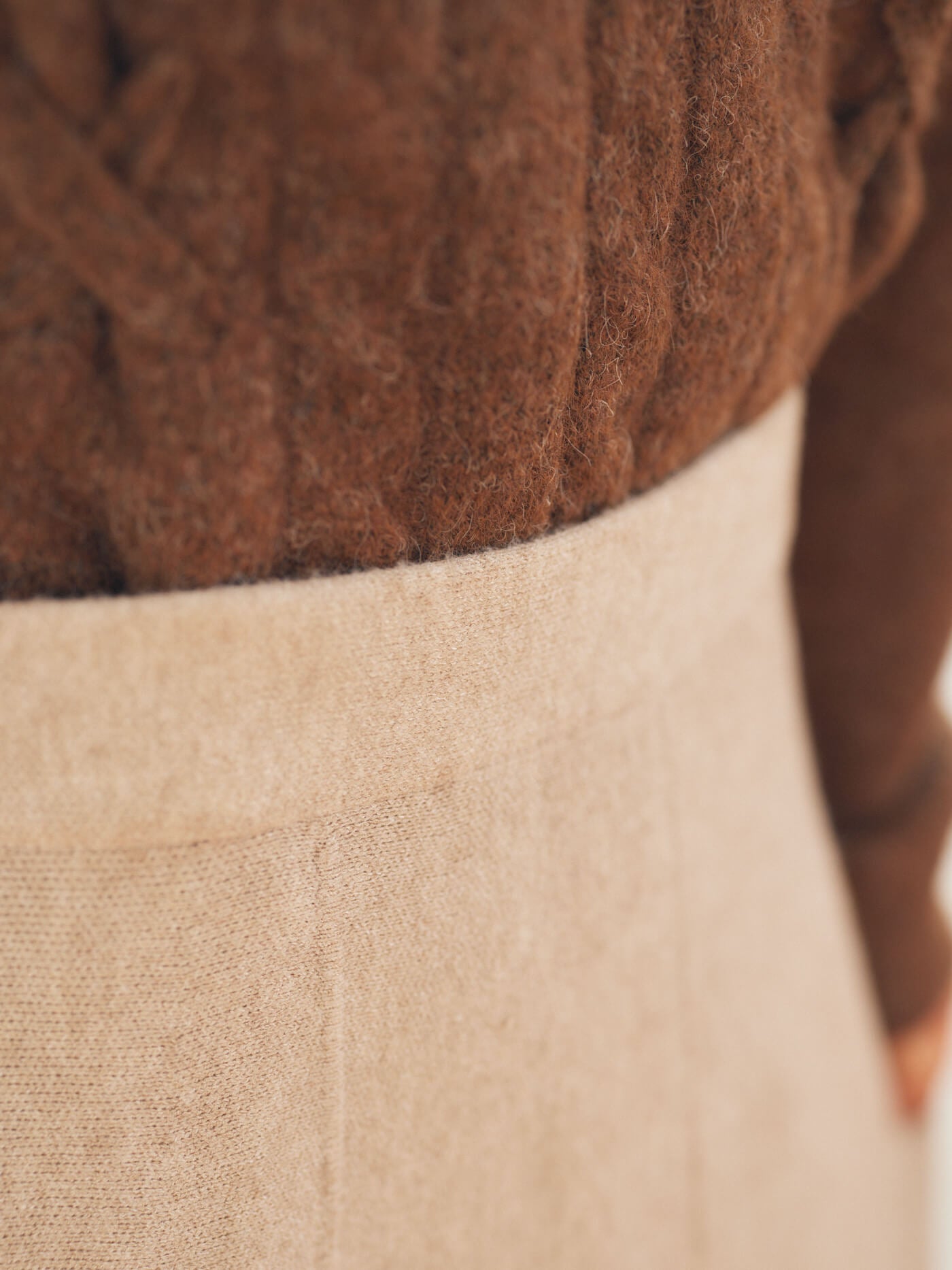 Melty knit skirt