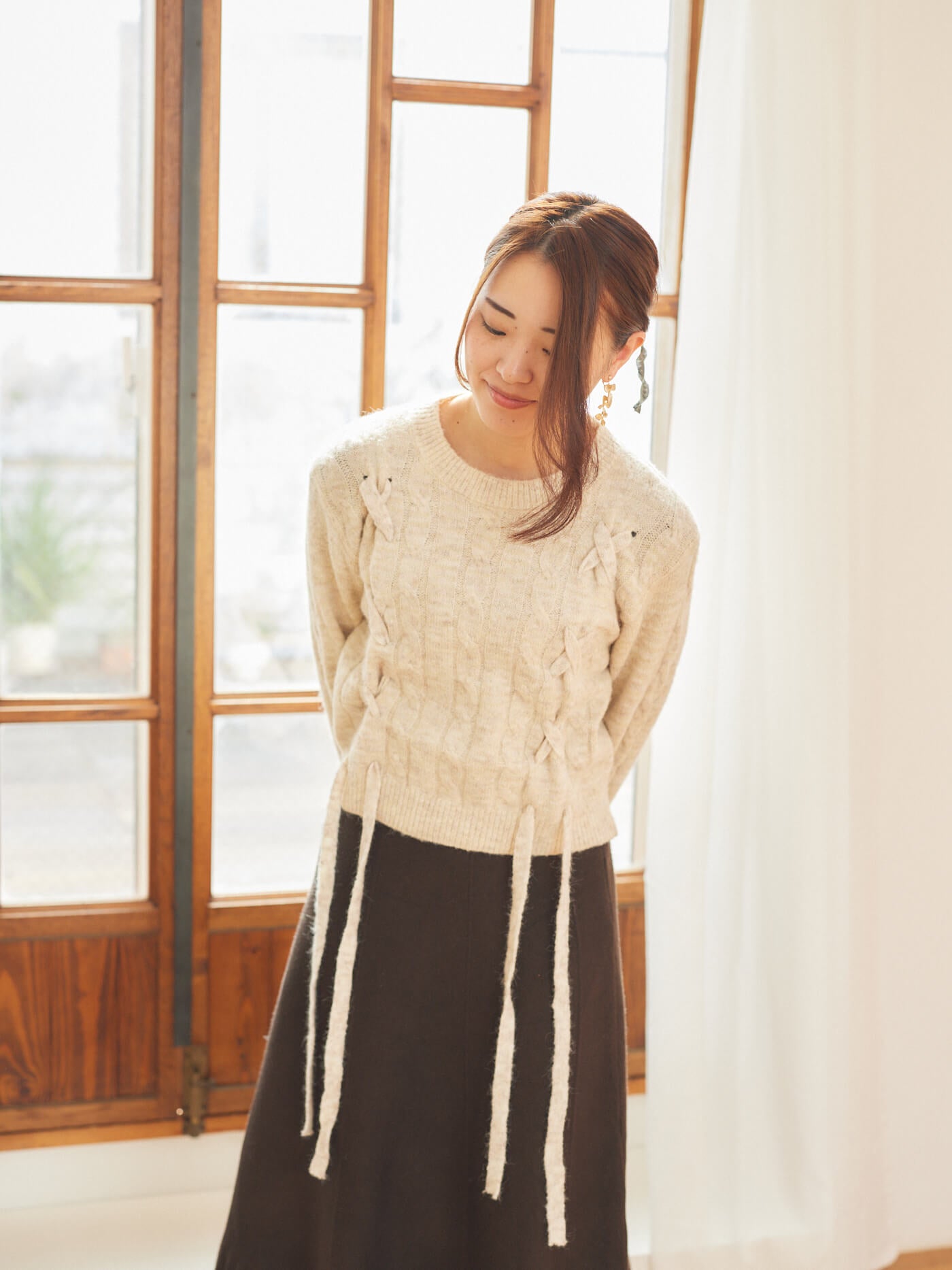 braided ribbon knit