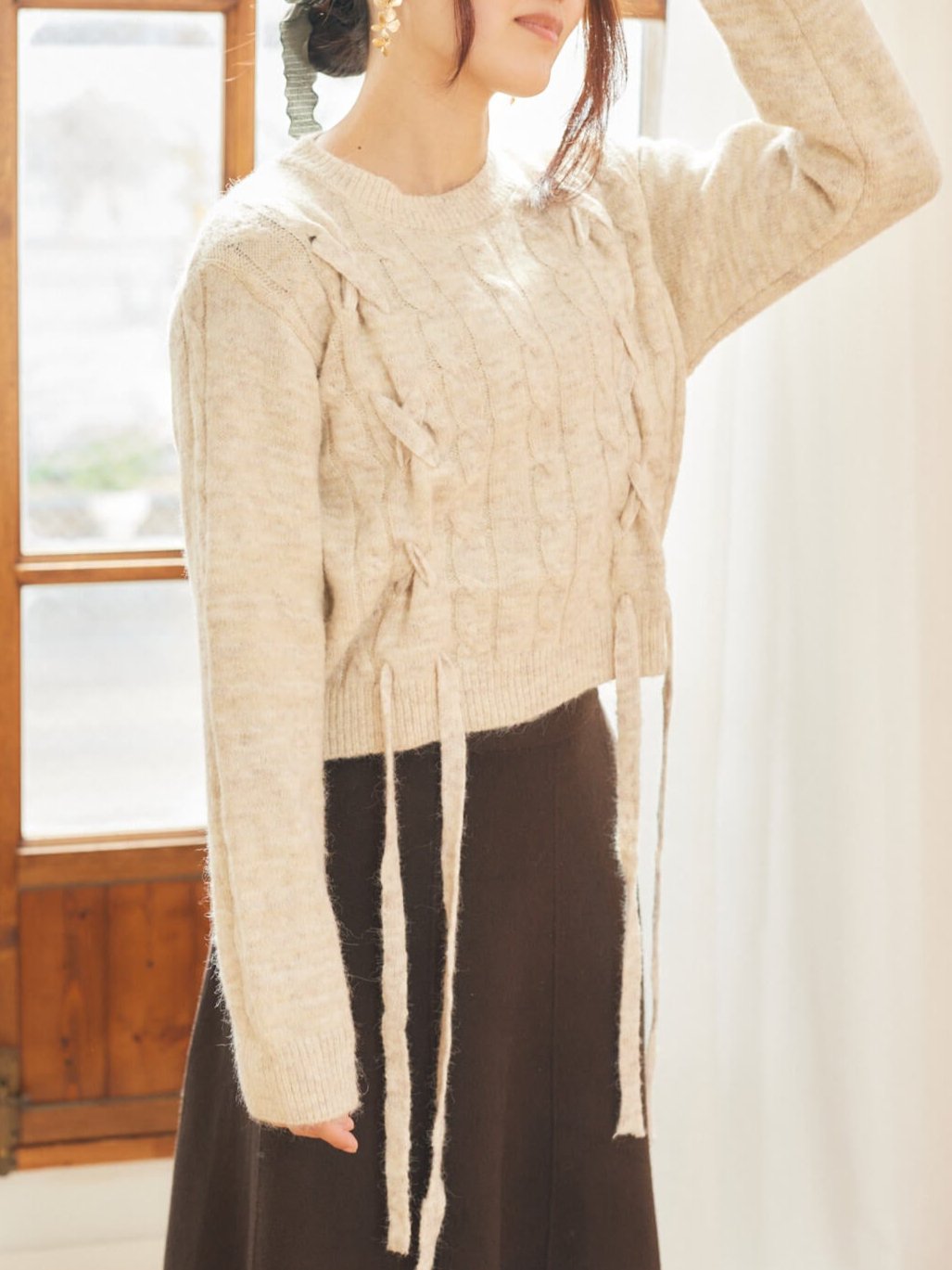 braided ribbon knit