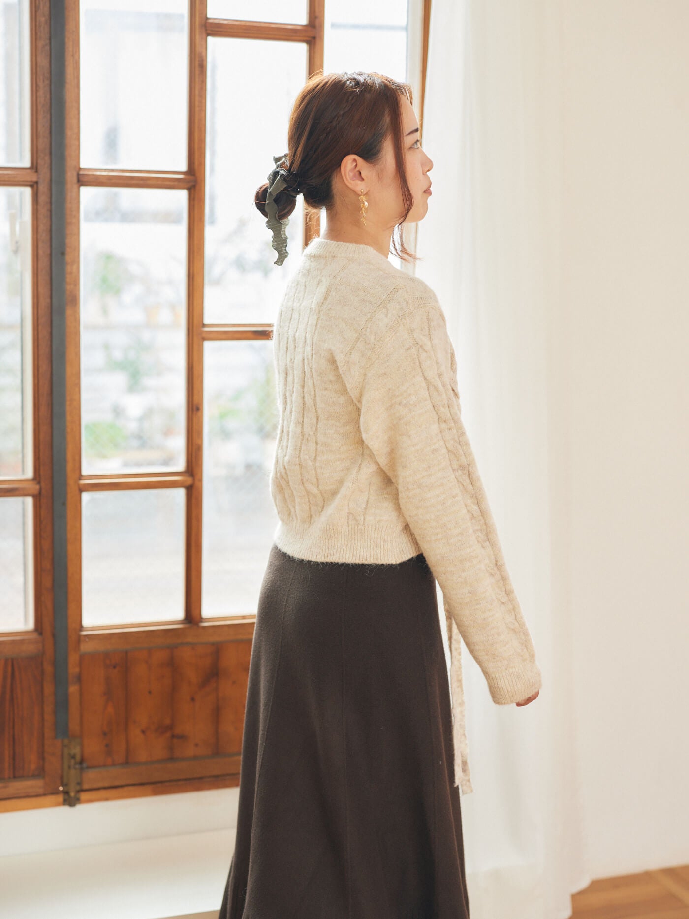 braided ribbon knit