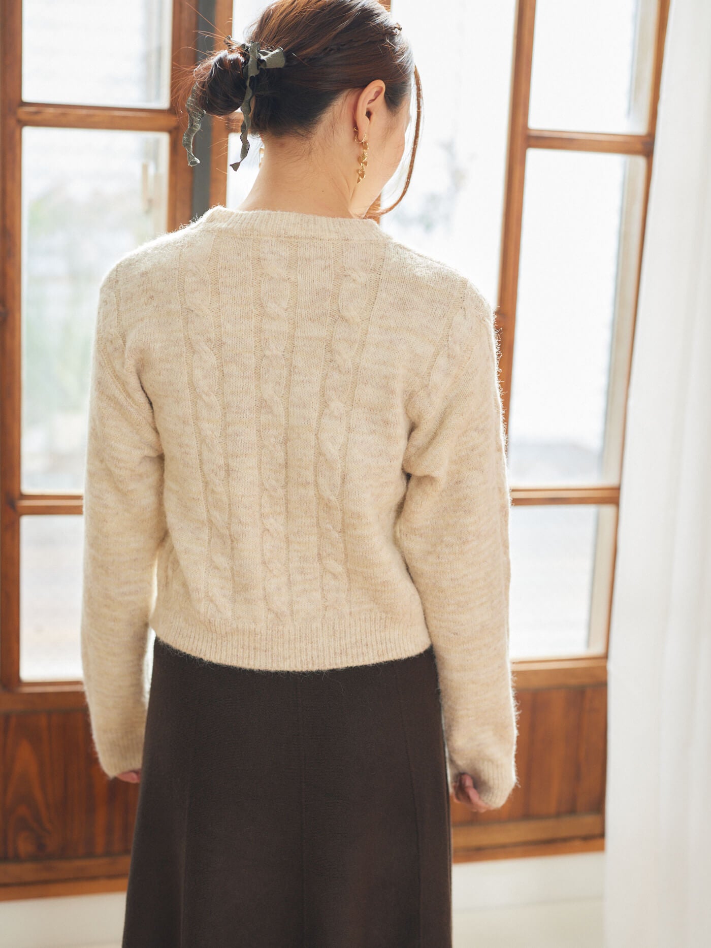 braided ribbon knit