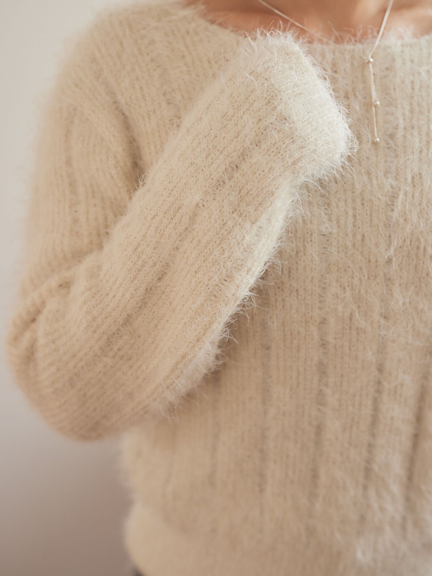 custard fluffy knit