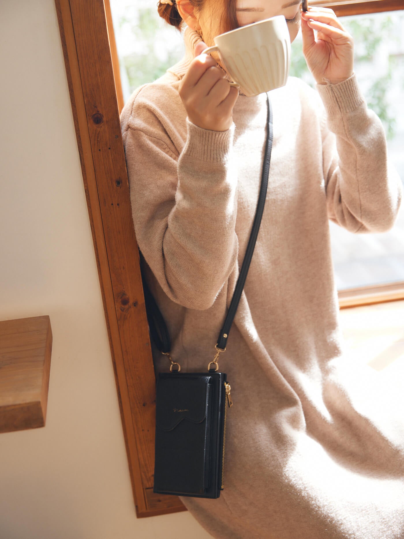 Melty knit one-piece
