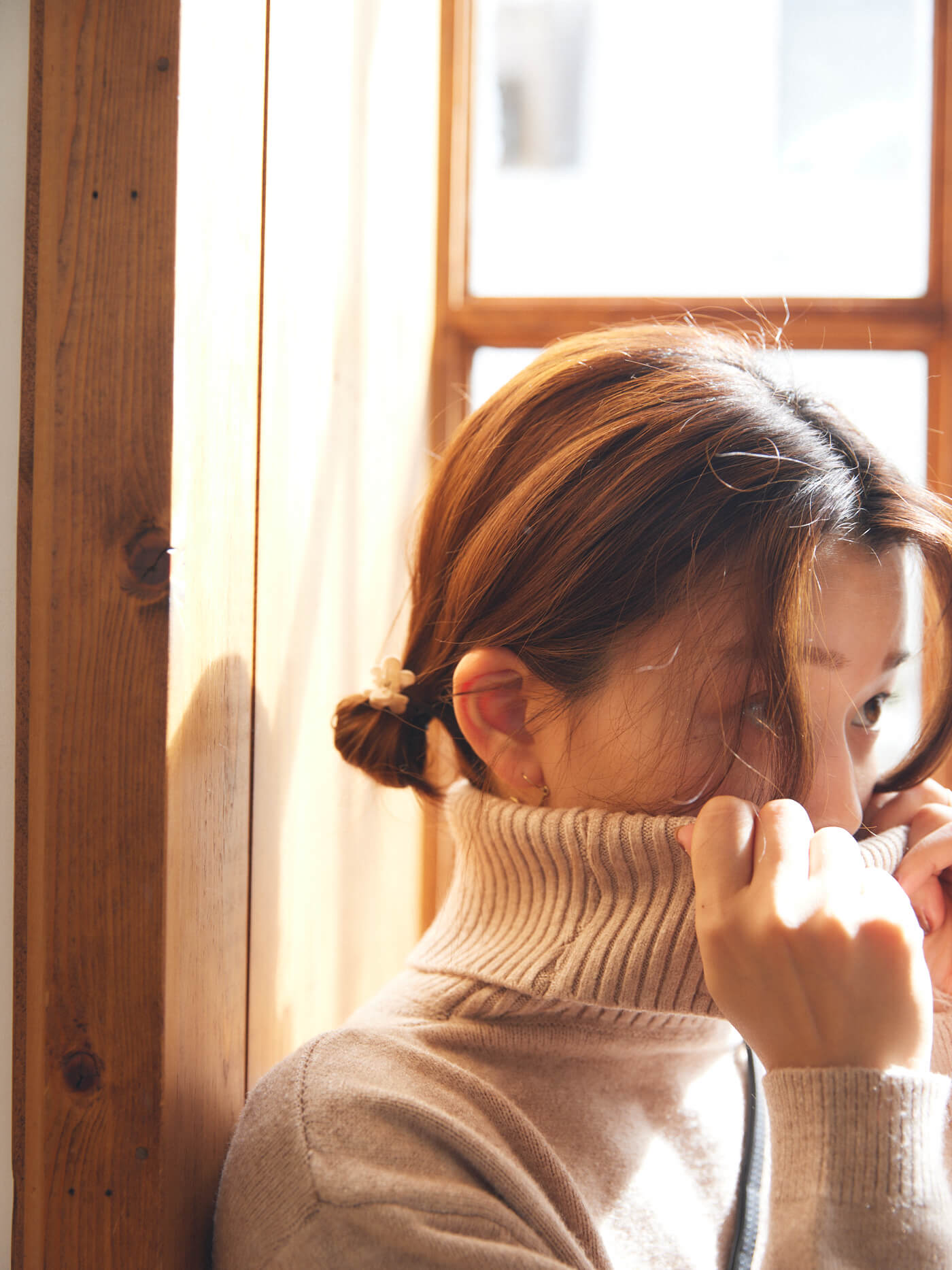 Melty knit one-piece