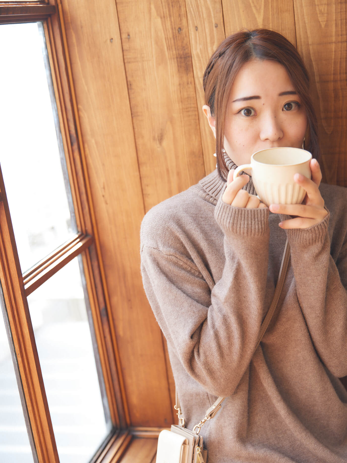 Melty knit one-piece