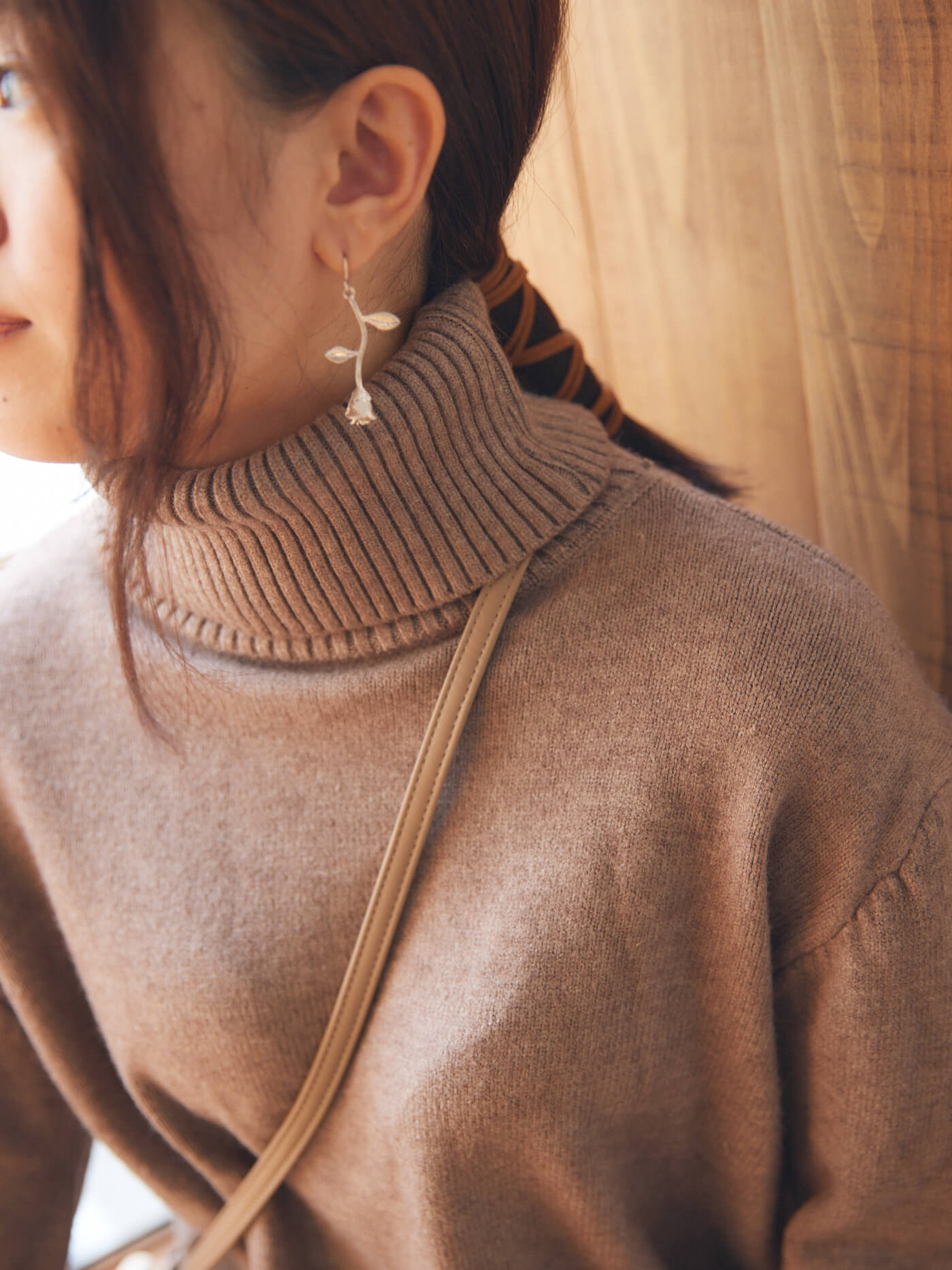 Melty knit one-piece